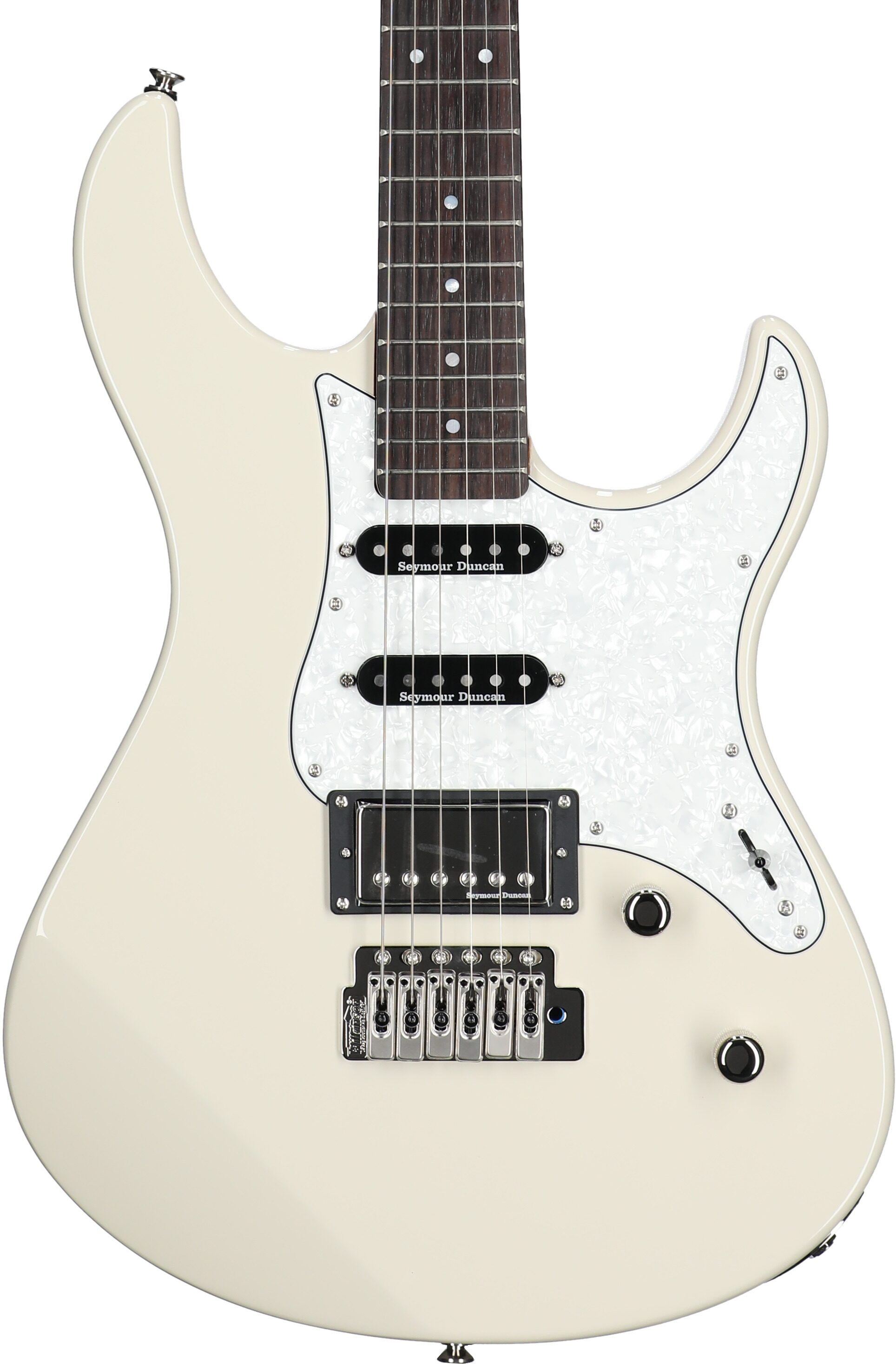 Yamaha 612VIIX Pacifica Electric Guitar, Vintage White, Body Straight Front