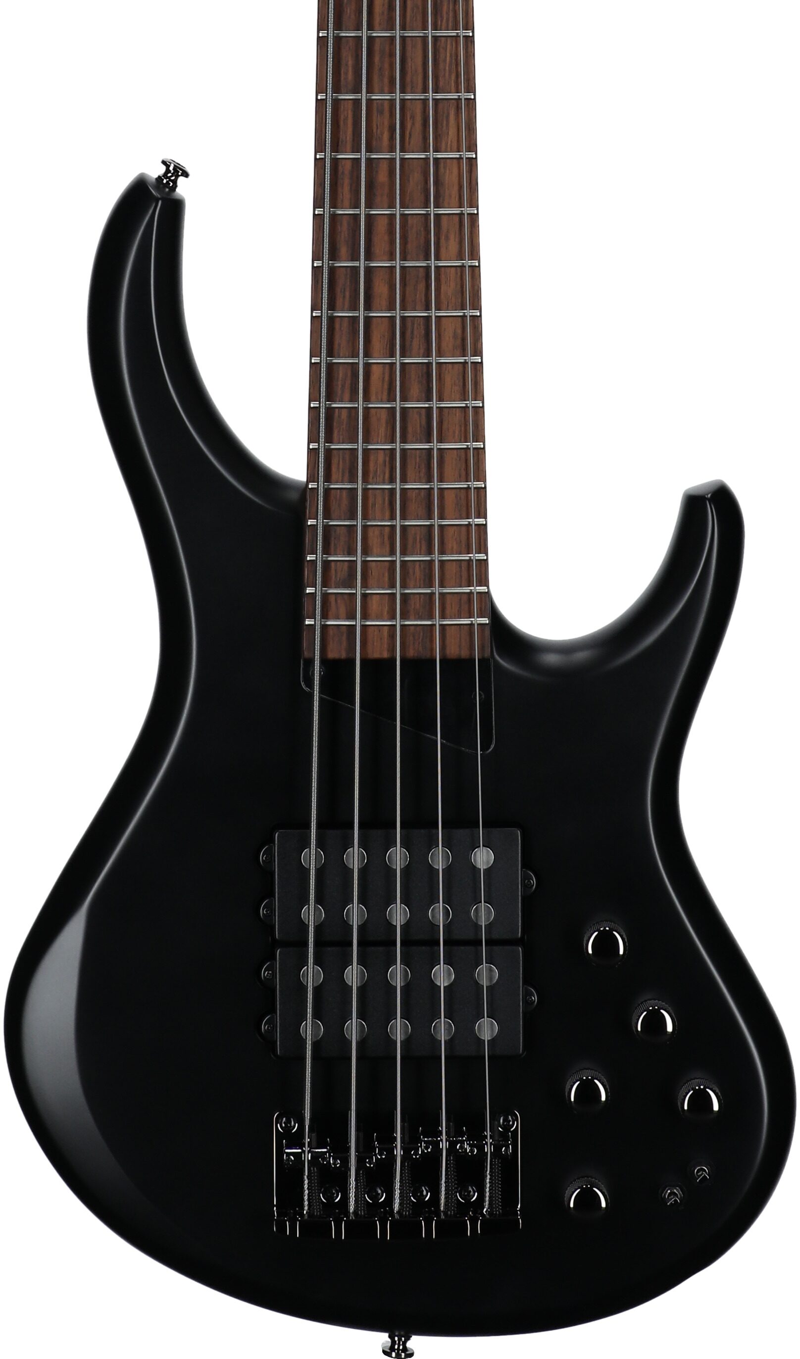 MTD Kingston Super 5 Electric Bass, 5-String (with Laurel Fingerboard), Black, Body Straight Front