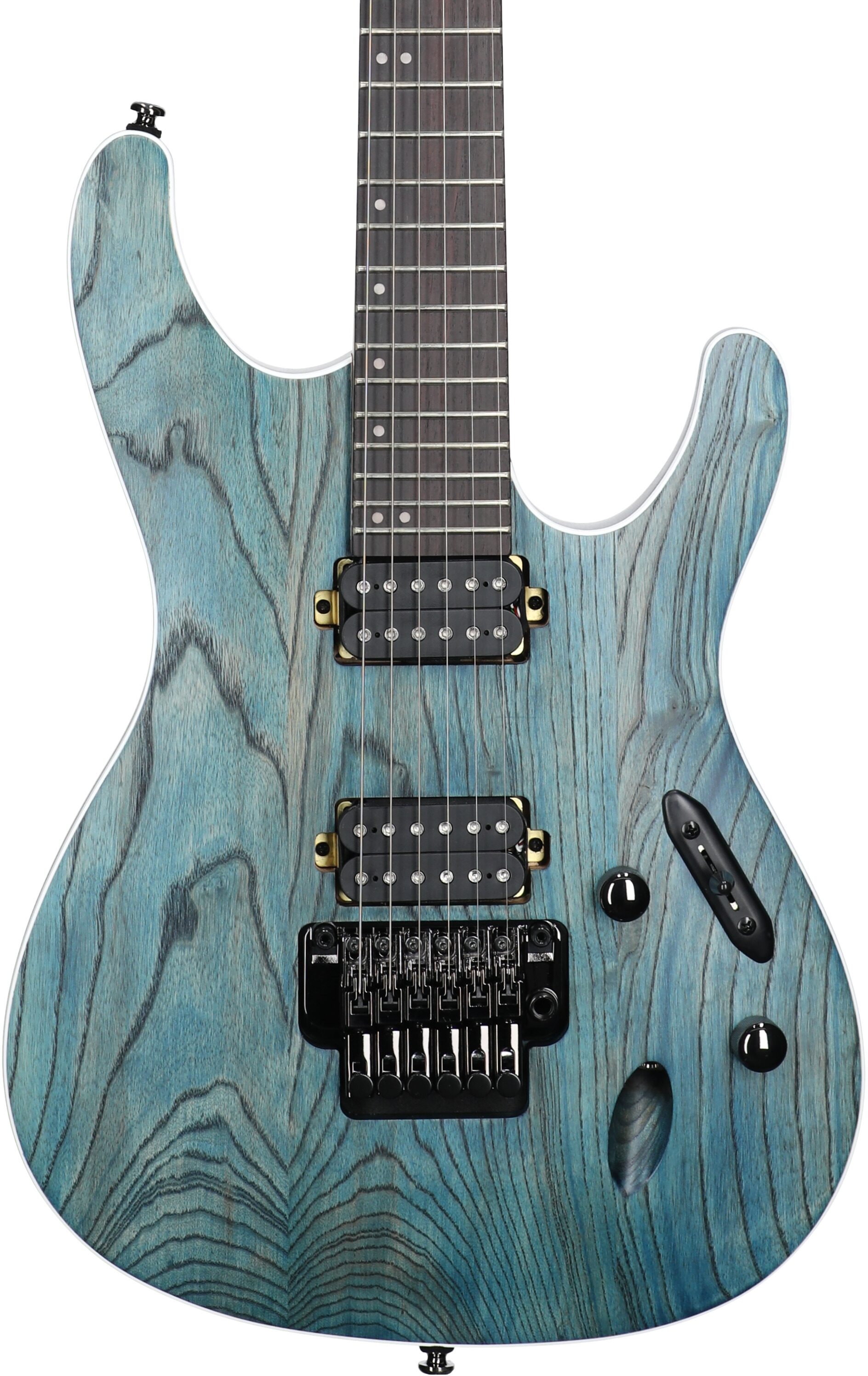 Ibanez S520AH Electric Guitar, Cosmic Blue Stained Flat, Body Straight Front