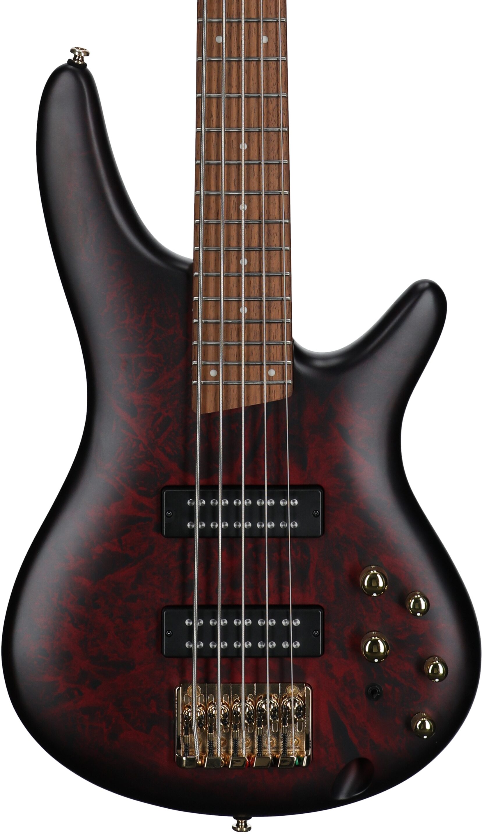 Ibanez SR305EDX Electric Bass Guitar, Wine Red Frozen Matte, Body Straight Front
