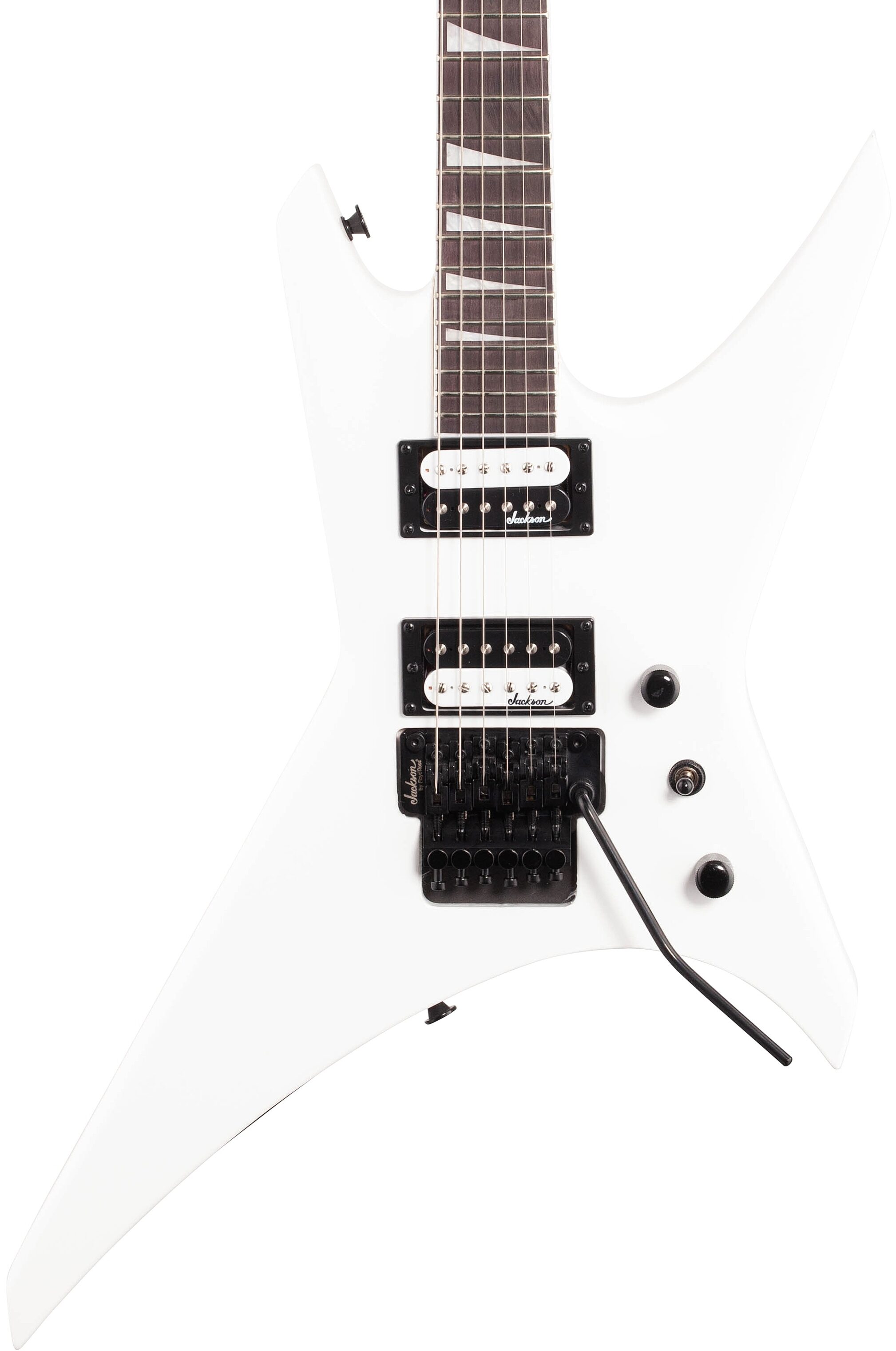 Jackson JS Series Warrior JS32 Electric Guitar, Amaranth Fingerboard, Snow White, Body Straight Front