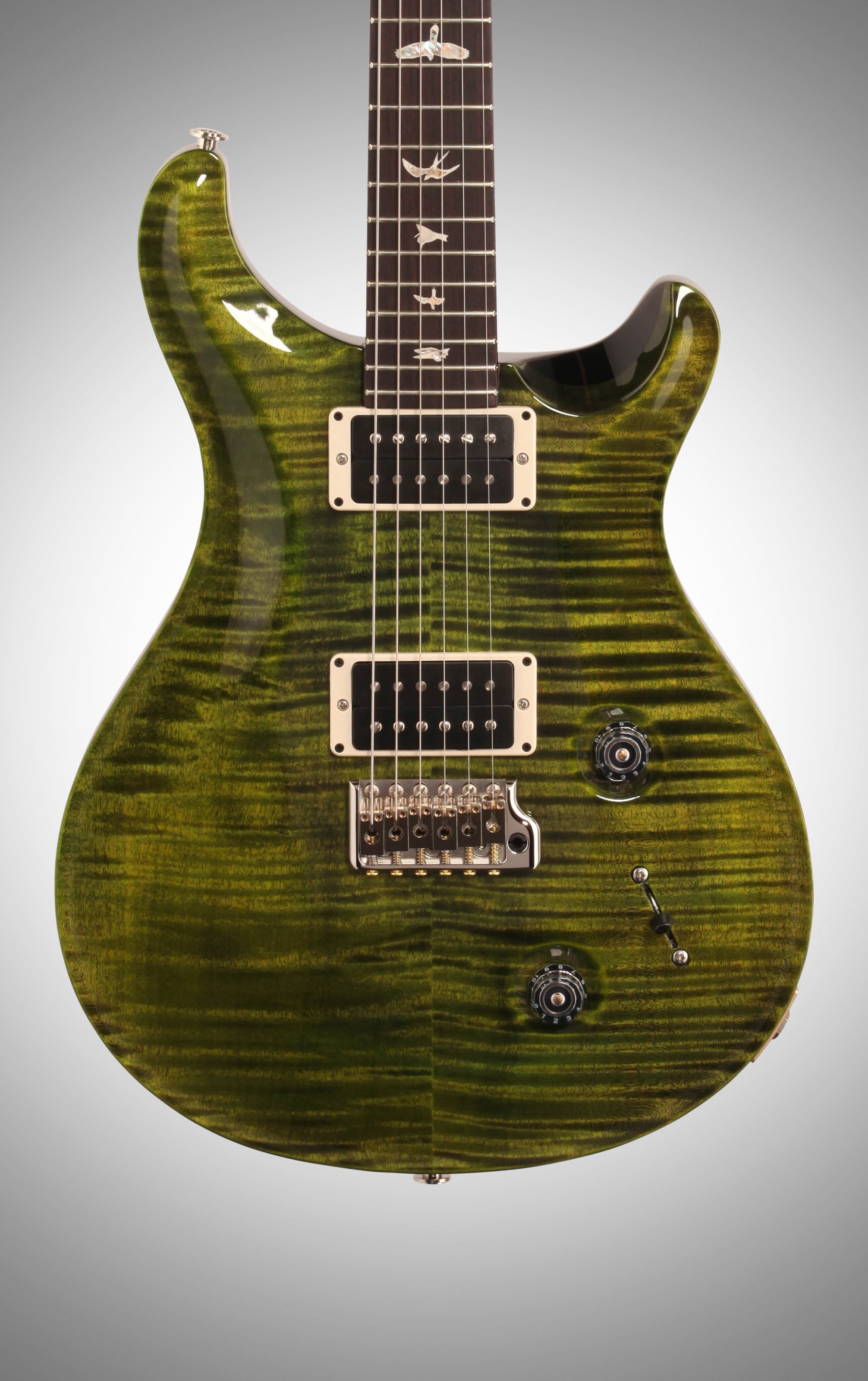 PRS Paul Reed Smith Custom 22 Custom Color Emerald Wrap (with Case), Body Straight Front