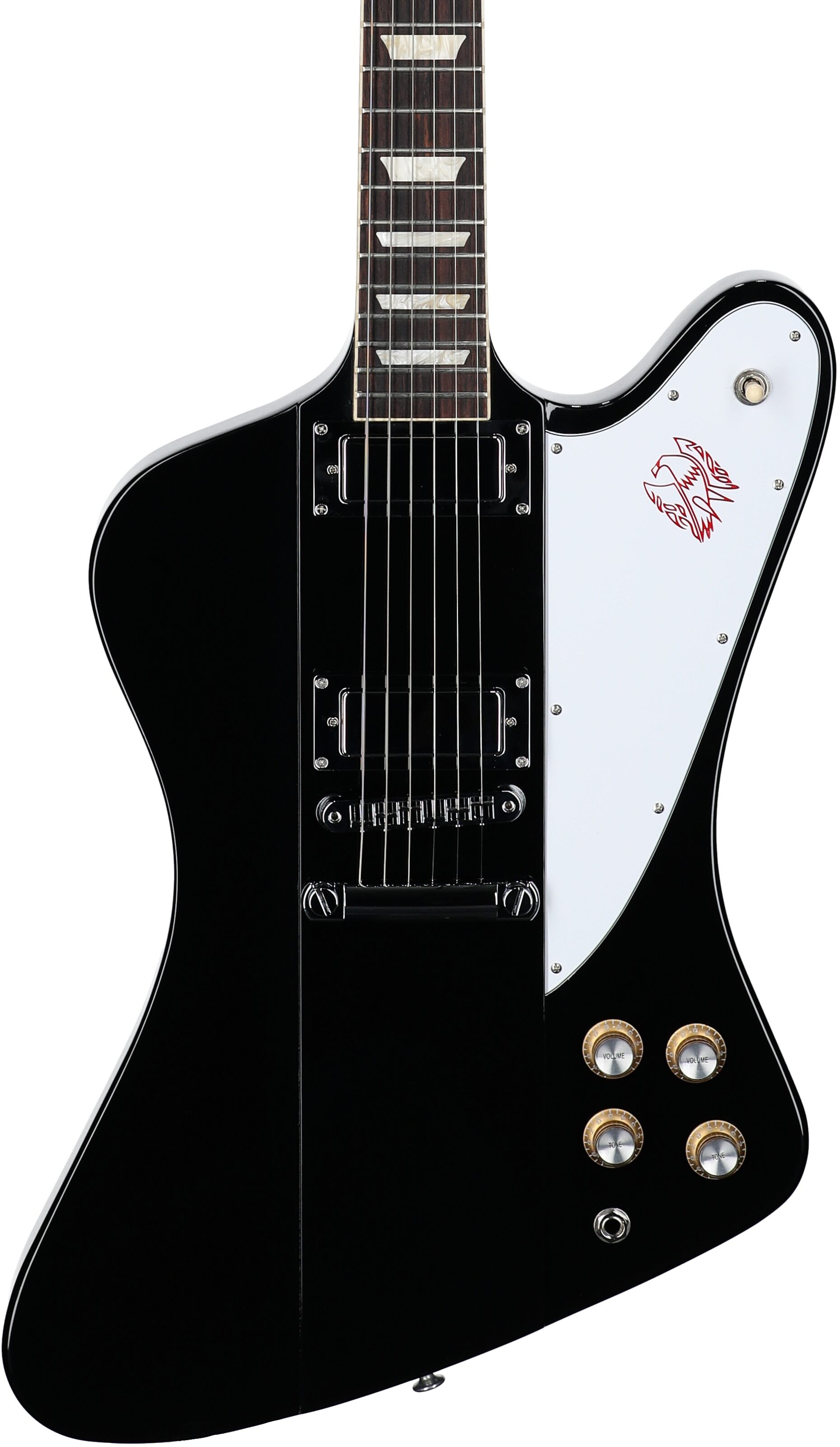 Gibson Firebird Platypus Electric Guitar (with Case), Ebony, Body Straight Front