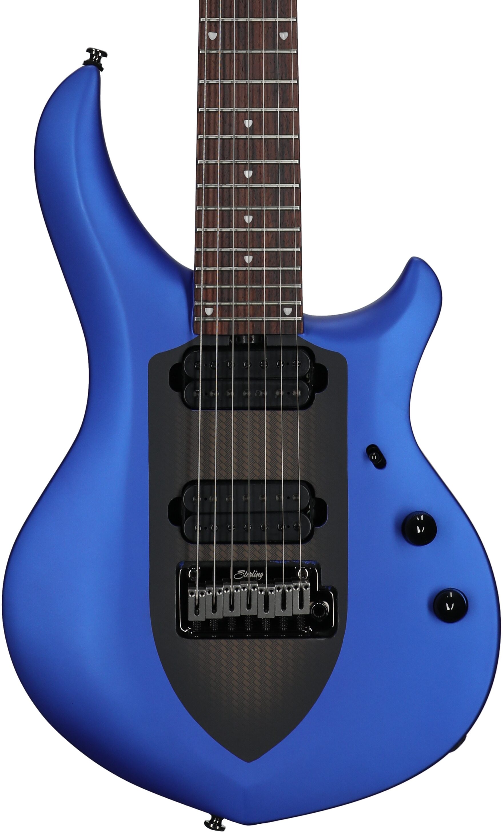 Sterling by Music Man John Petrucci MAJ170 Electric Guitar, Siberian Sapphire, Body Straight Front