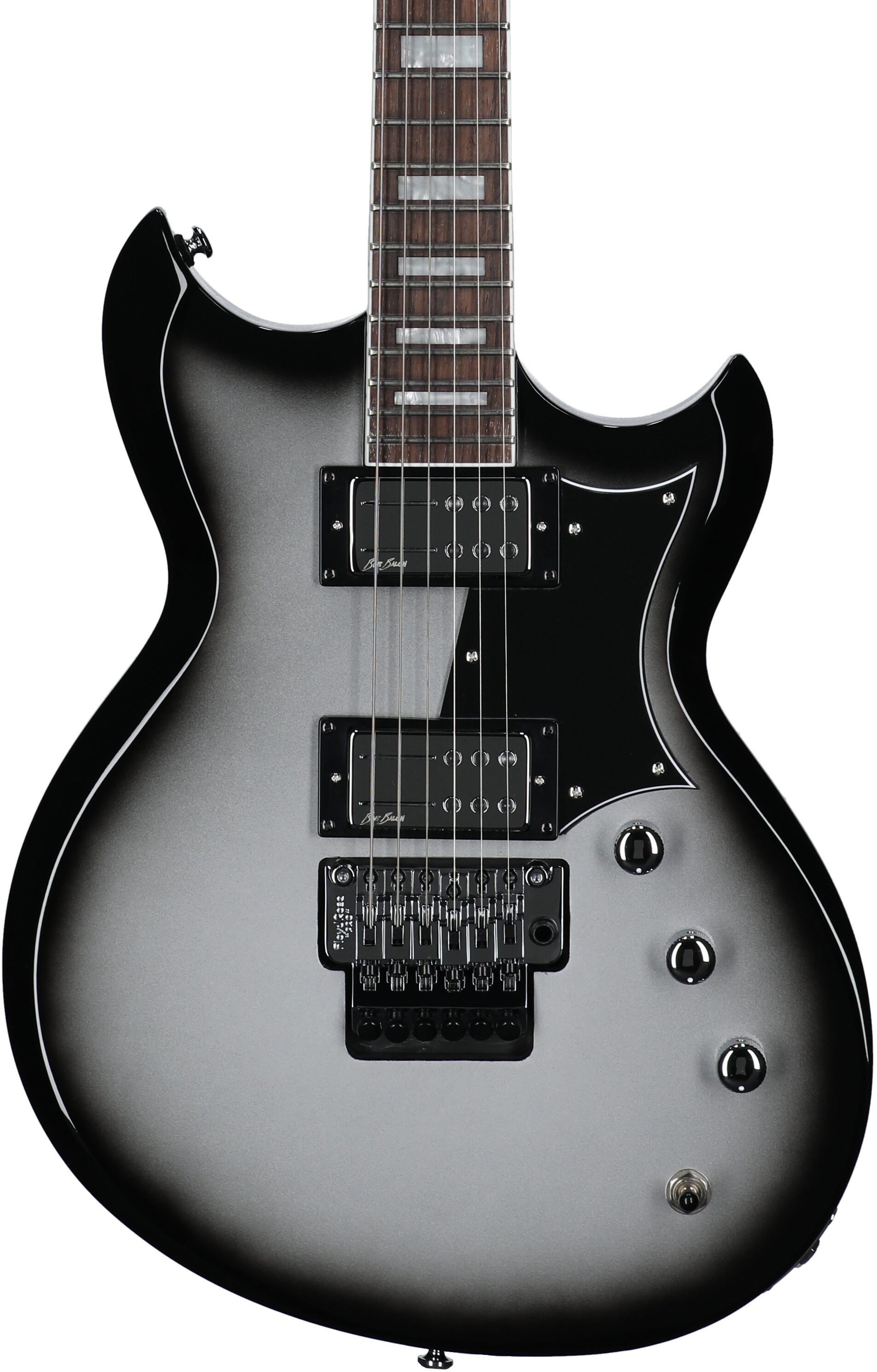 Reverend Bob Balch Signature FR Electric Guitar, Silver Burst, Body Straight Front