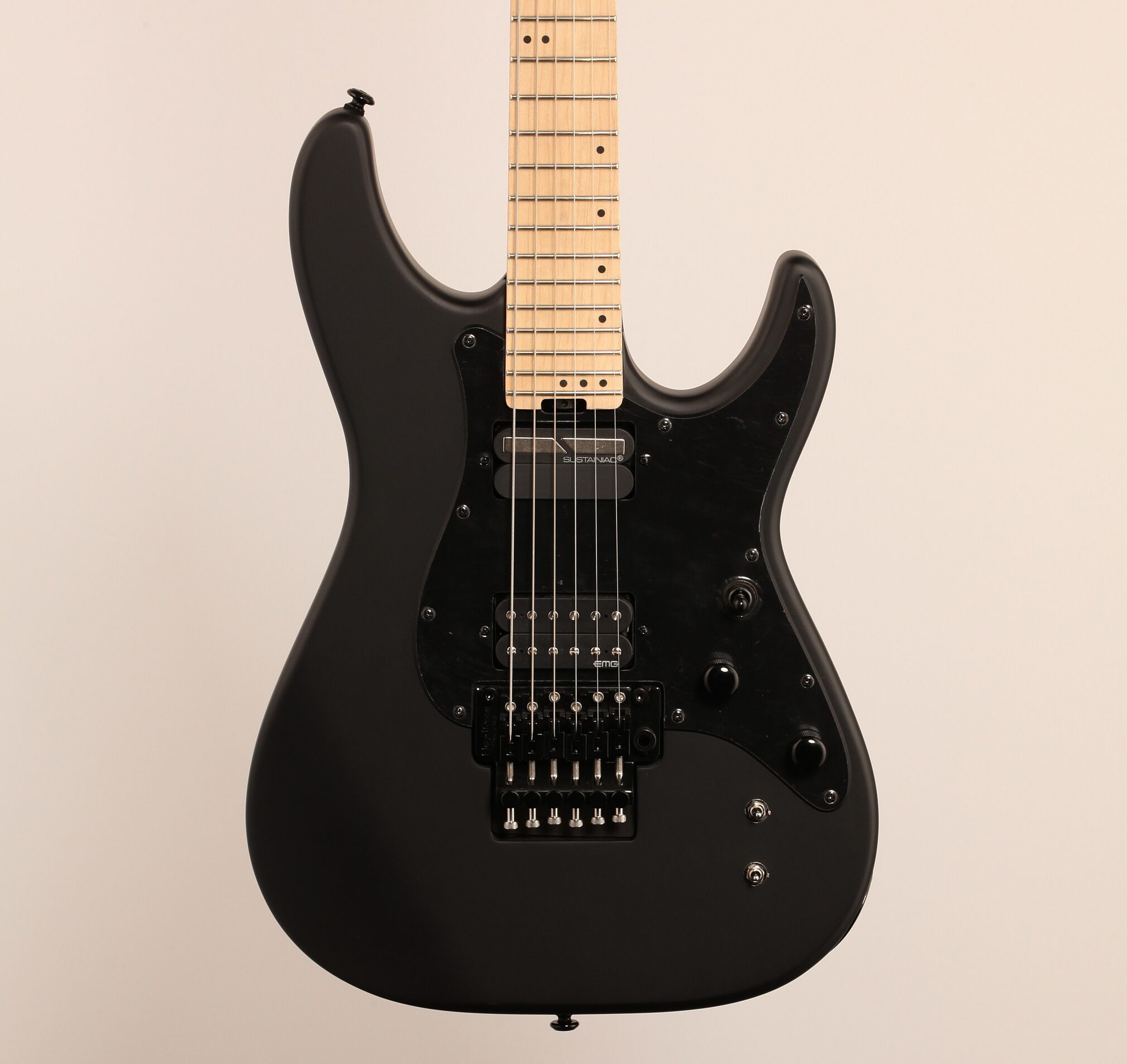 Schecter Sun Valley Super Shredder FR S Electric Guitar, Satin Black, Body Straight Front