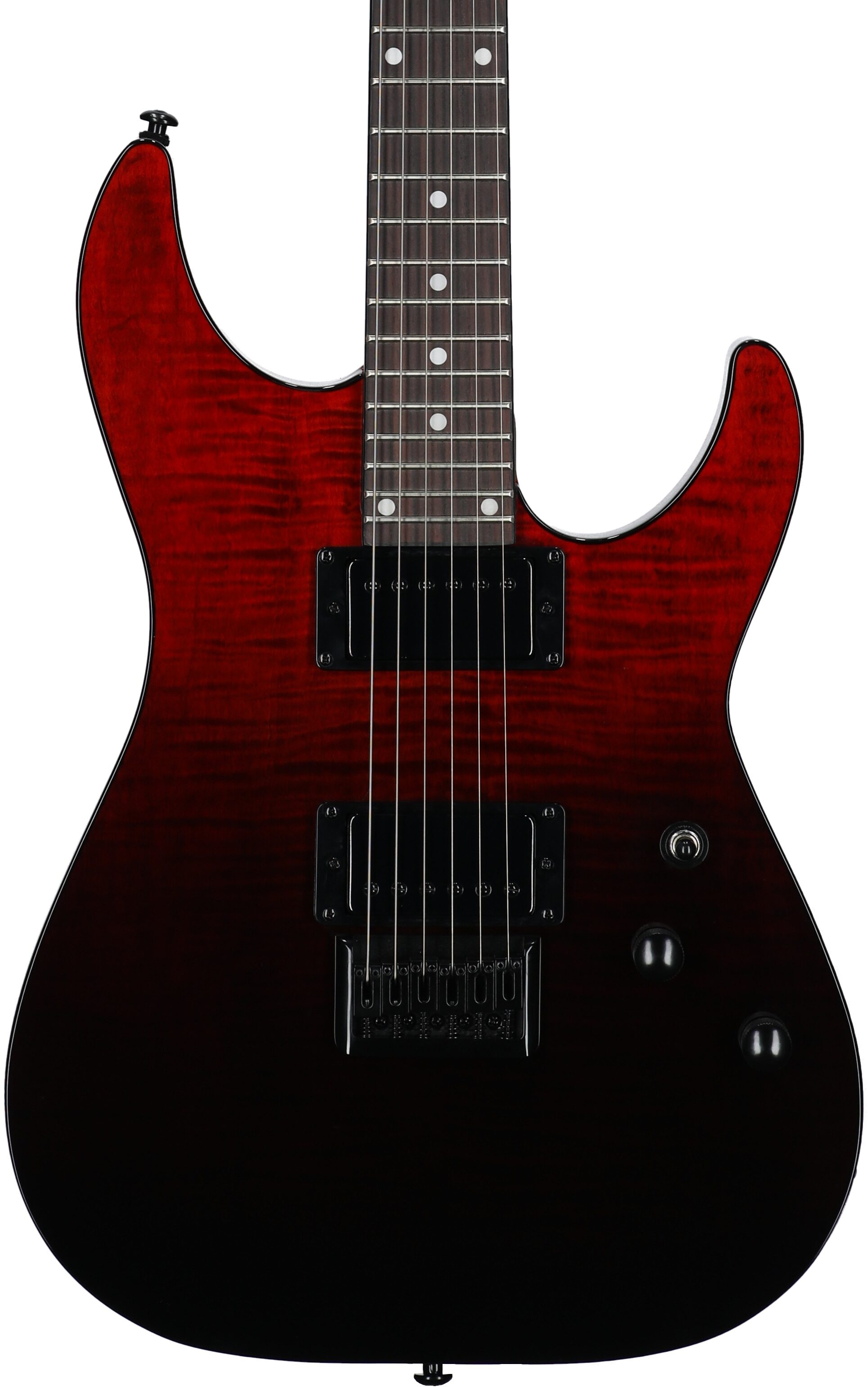 Schecter C-1 Standard Electric Guitar, Blood Burst, Body Straight Front