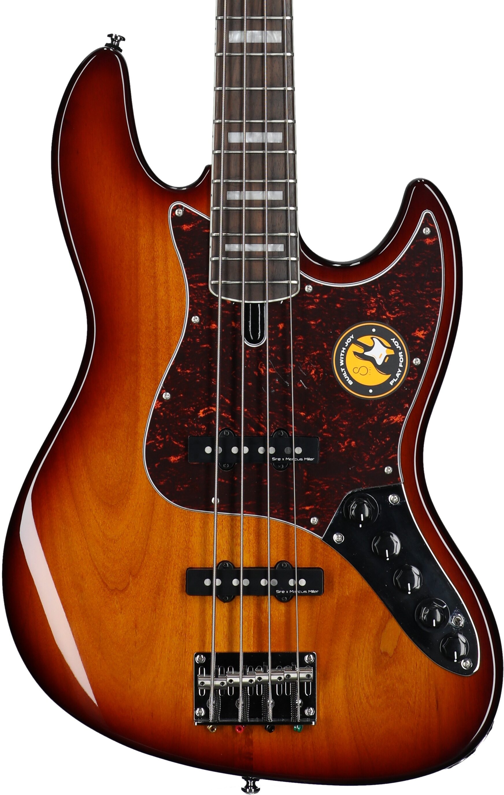 Sire Marcus Miller V7 Electric Bass, 4-String, Tobacco Sunburst, Body Straight Front