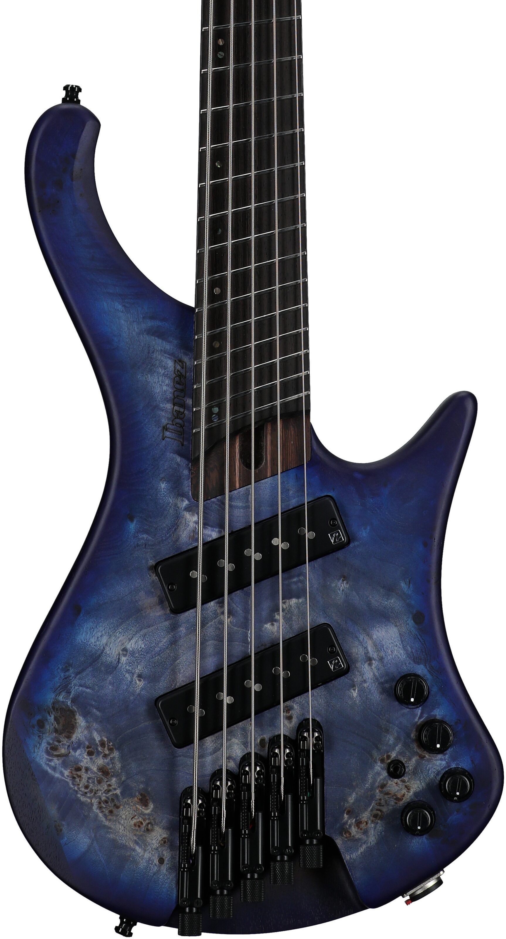 Ibanez EHB1505MS Bass Guitar, 5-String (with Gig Bag), Pacific Blue Burst, Body Straight Front