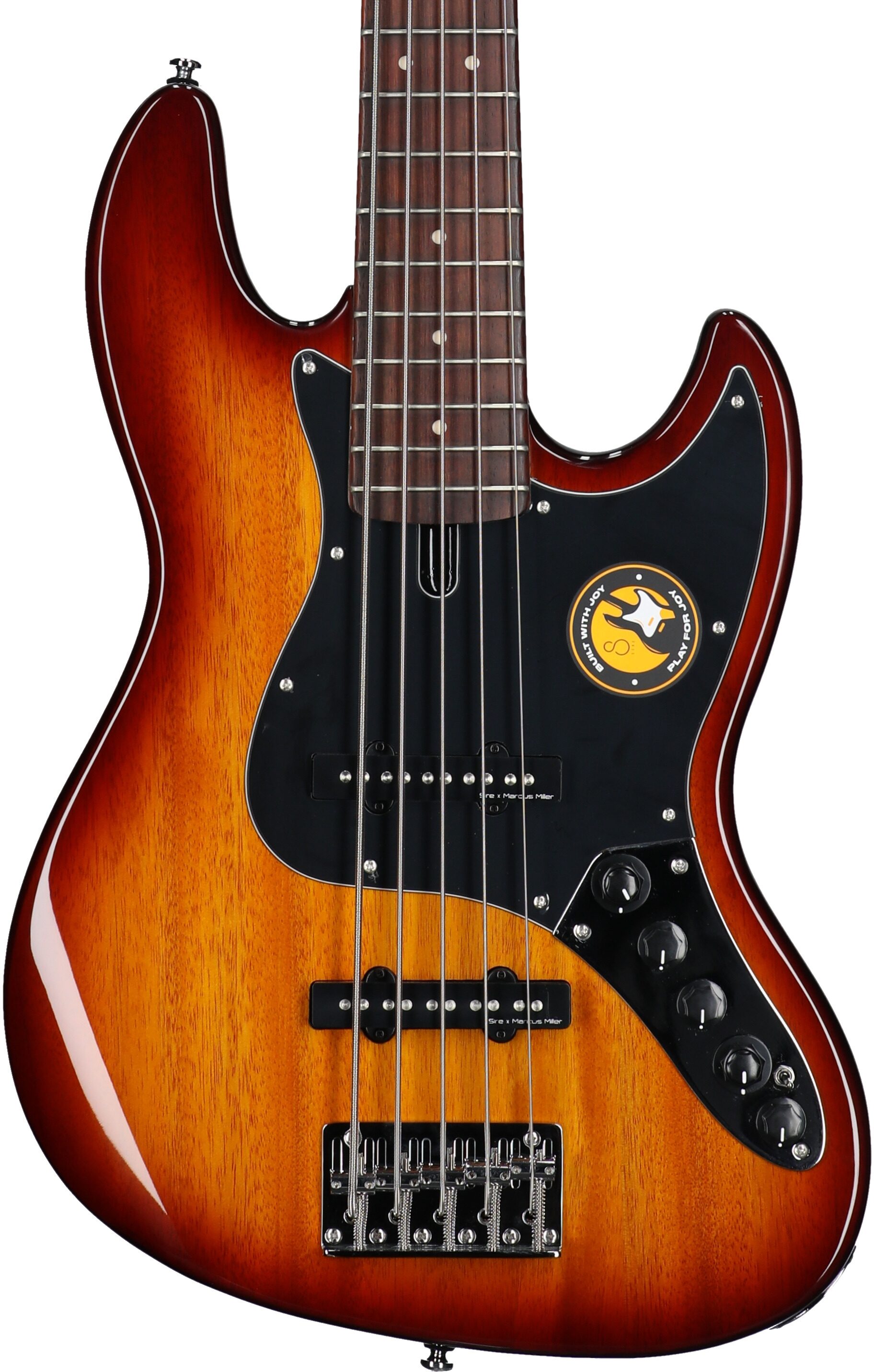 Sire Marcus Miller V3 Electric Bass, 5-String, Tobacco Sunburst, Body Straight Front