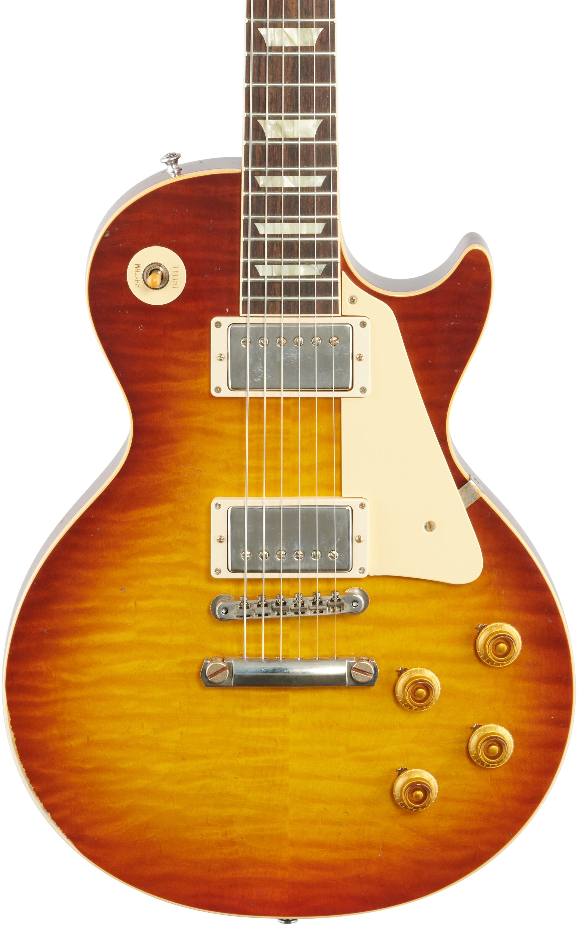 Gibson Custom 1959 Les Paul Standard Murphy Lab Light Aged Electric Guitar (with Case), Royal Tea, Body Straight Front
