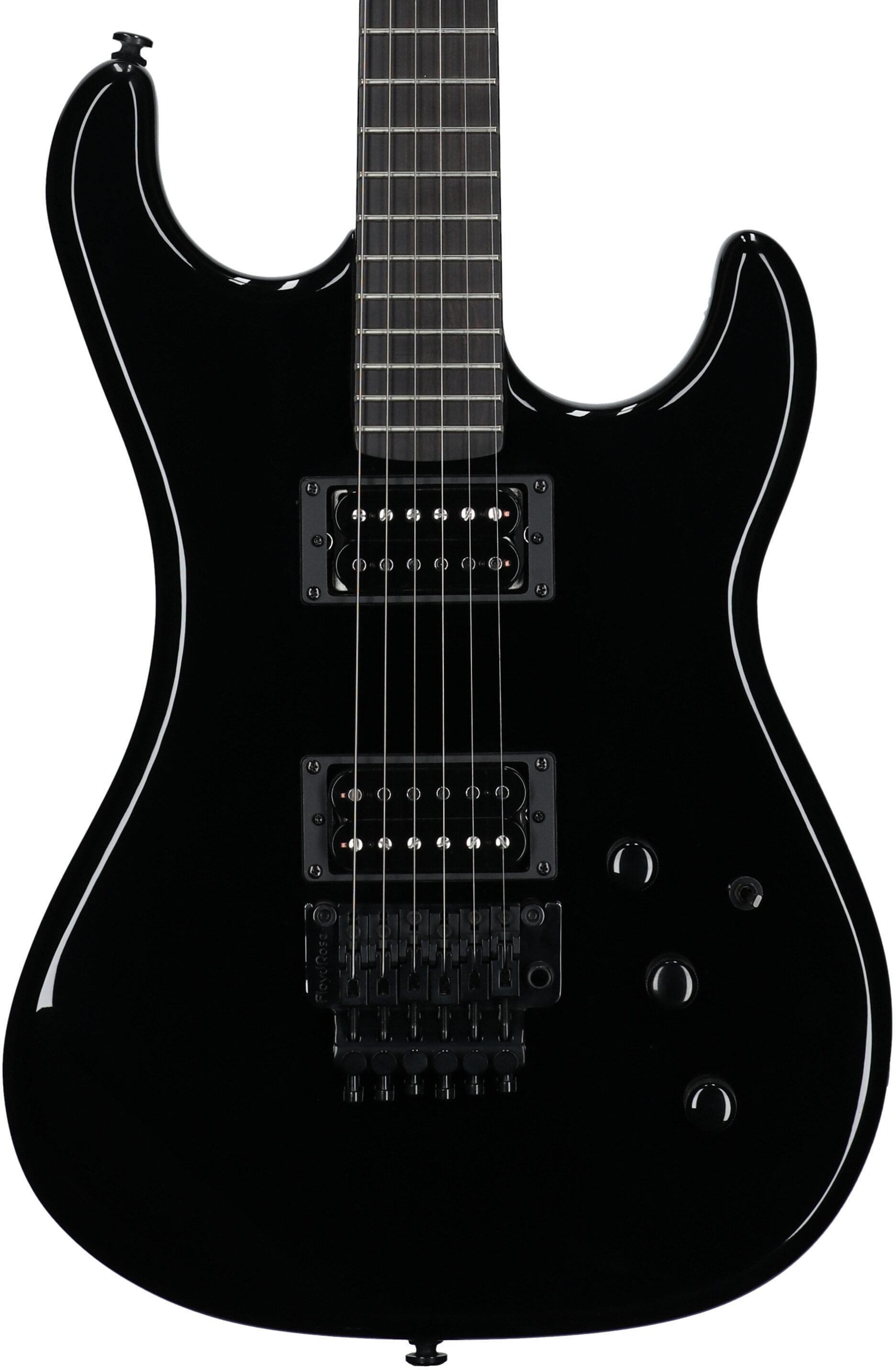 Kramer Pacer Carrera Electric Guitar, (with Gig Bag), Ebony, Body Straight Front