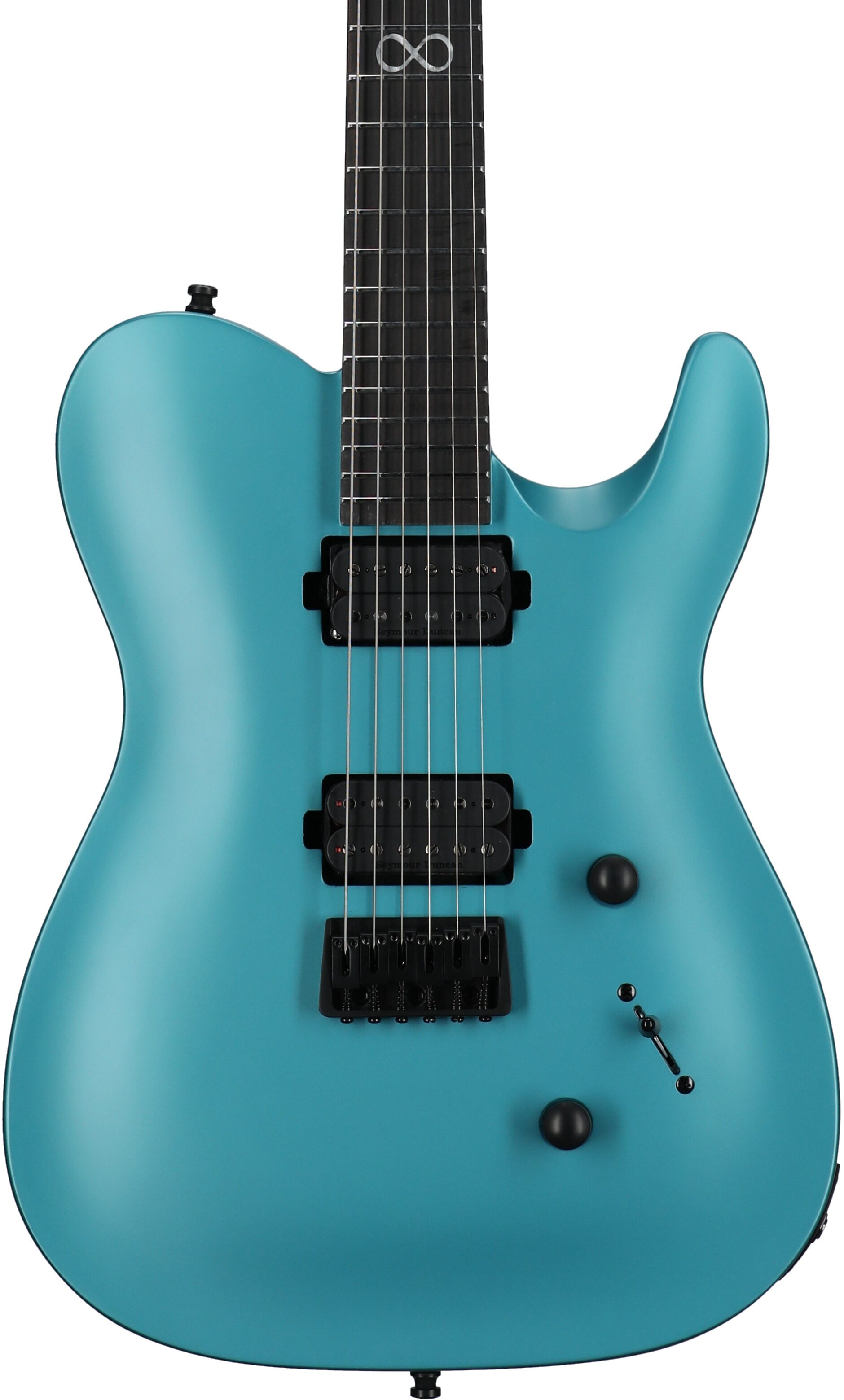 Chapman ML3 Pro Modern Electric Guitar, Liquid Teal Satin Metallic, Body Straight Front