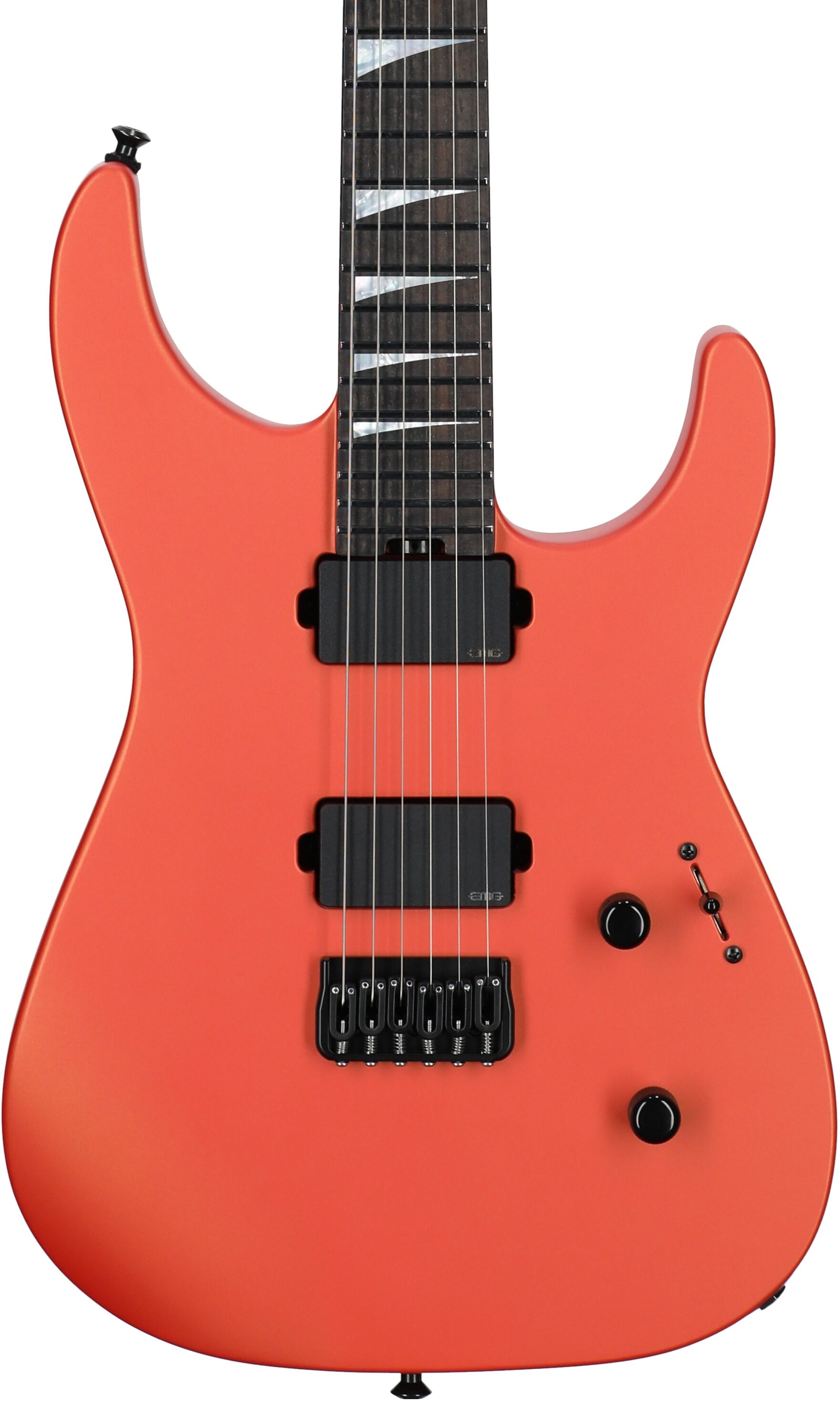 Jackson American Soloist SL2MG HT Electric Guitar (with Case), Lambo Orange, Body Straight Front