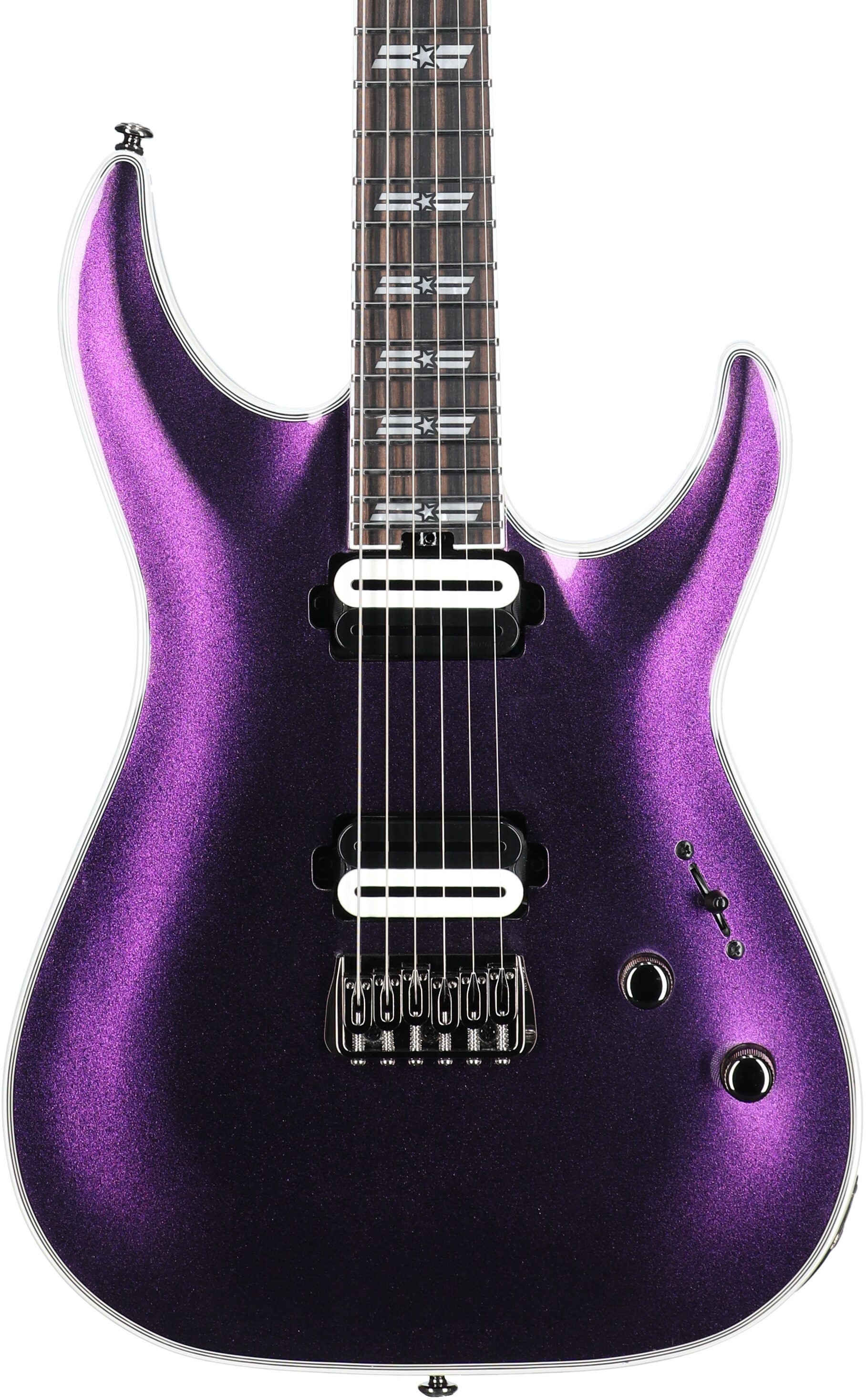 Schecter C1 SLS Custom Electric Guitar, Hollywood Supernova Metallic, Body Straight Front