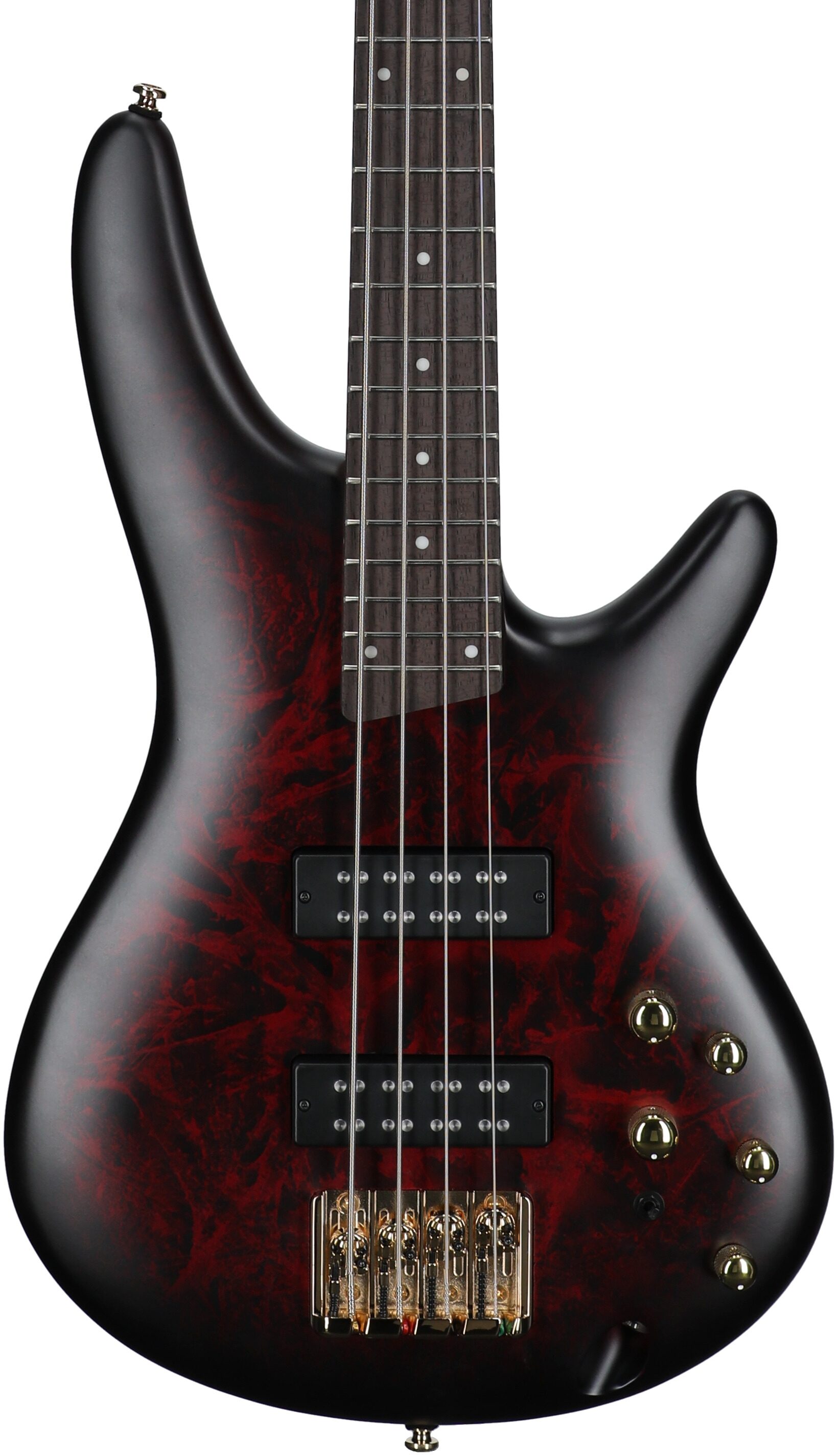 Ibanez SR300EDX Electric Bass Guitar, Wine Red Frozen Matte, Body Straight Front