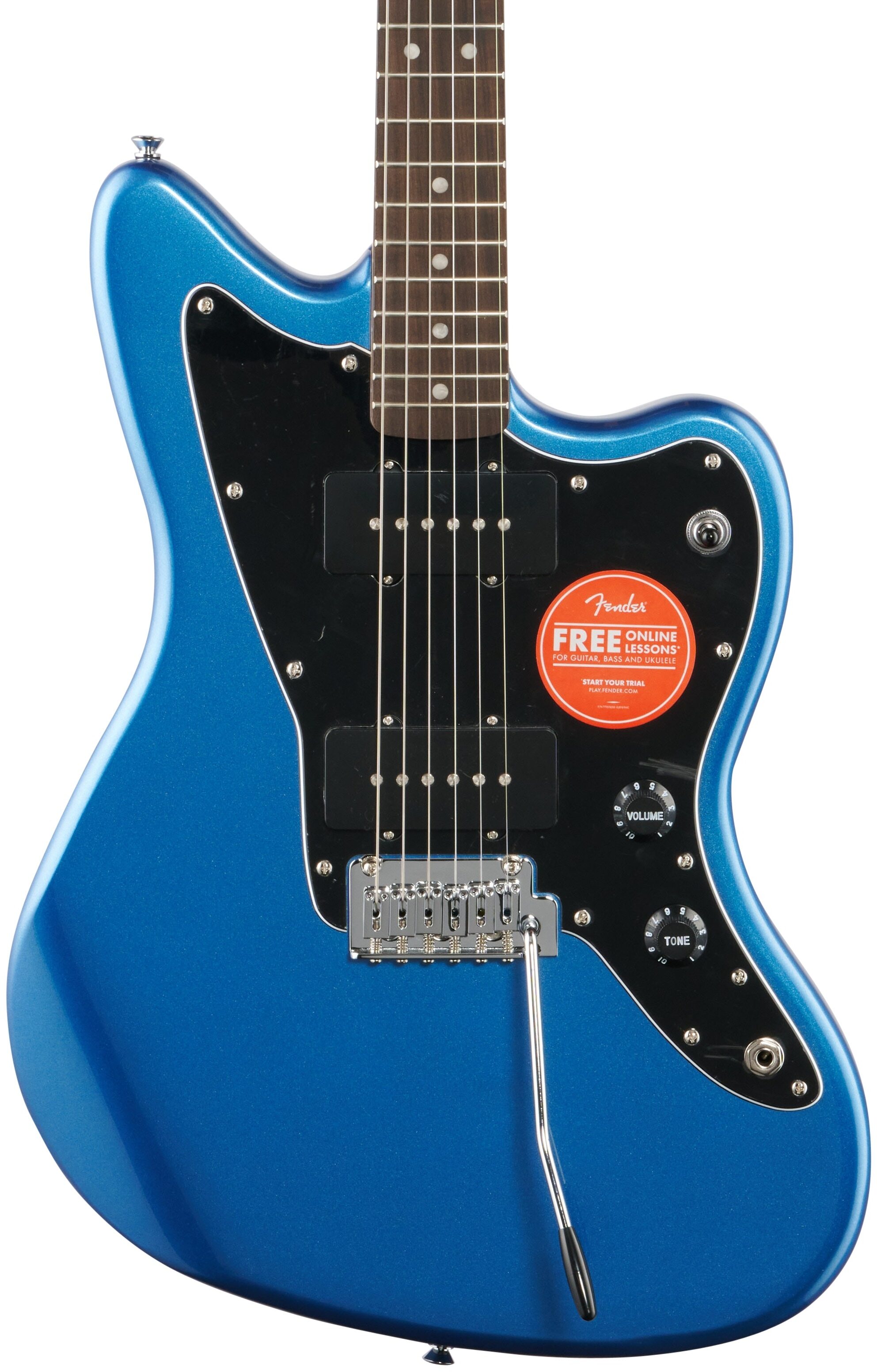 Squier Affinity Jazzmaster Electric Guitar, Laurel Fingerboard, Lake Placid Blue, Body Straight Front