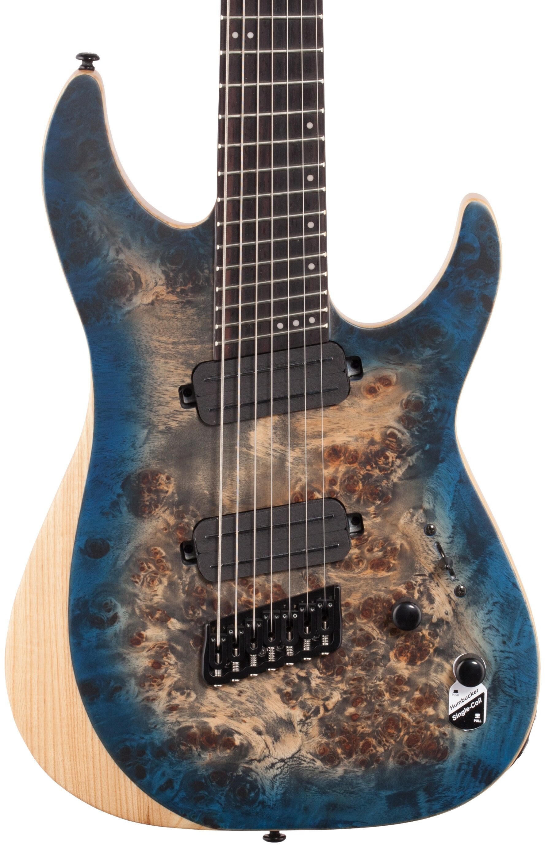 Schecter Reaper 7MS Electric Guitar, 7-String, Sky Burst, Body Straight Front