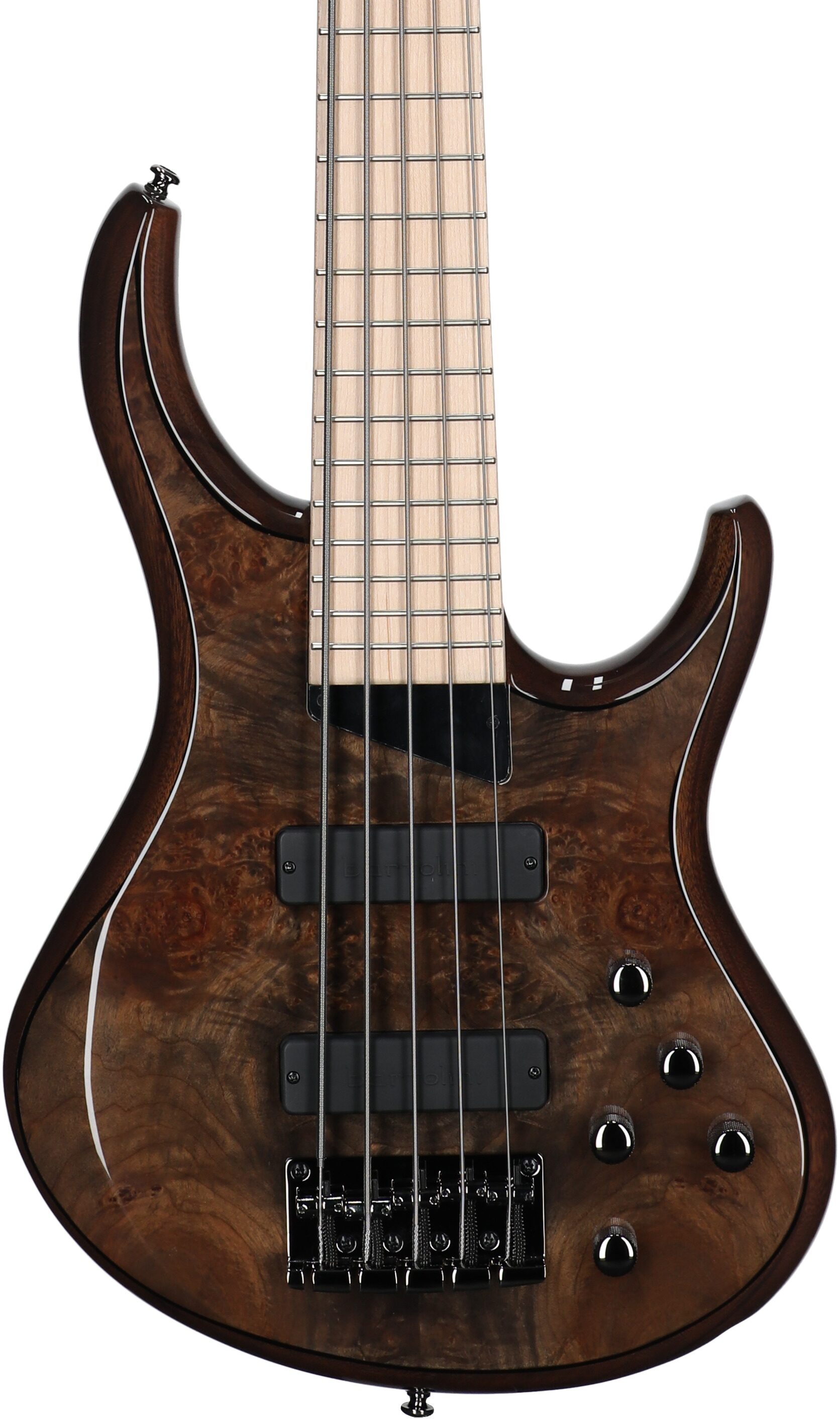 MTD Kingston ZX5 Electric Bass, 5-String, Transparent Mocha, Body Straight Front