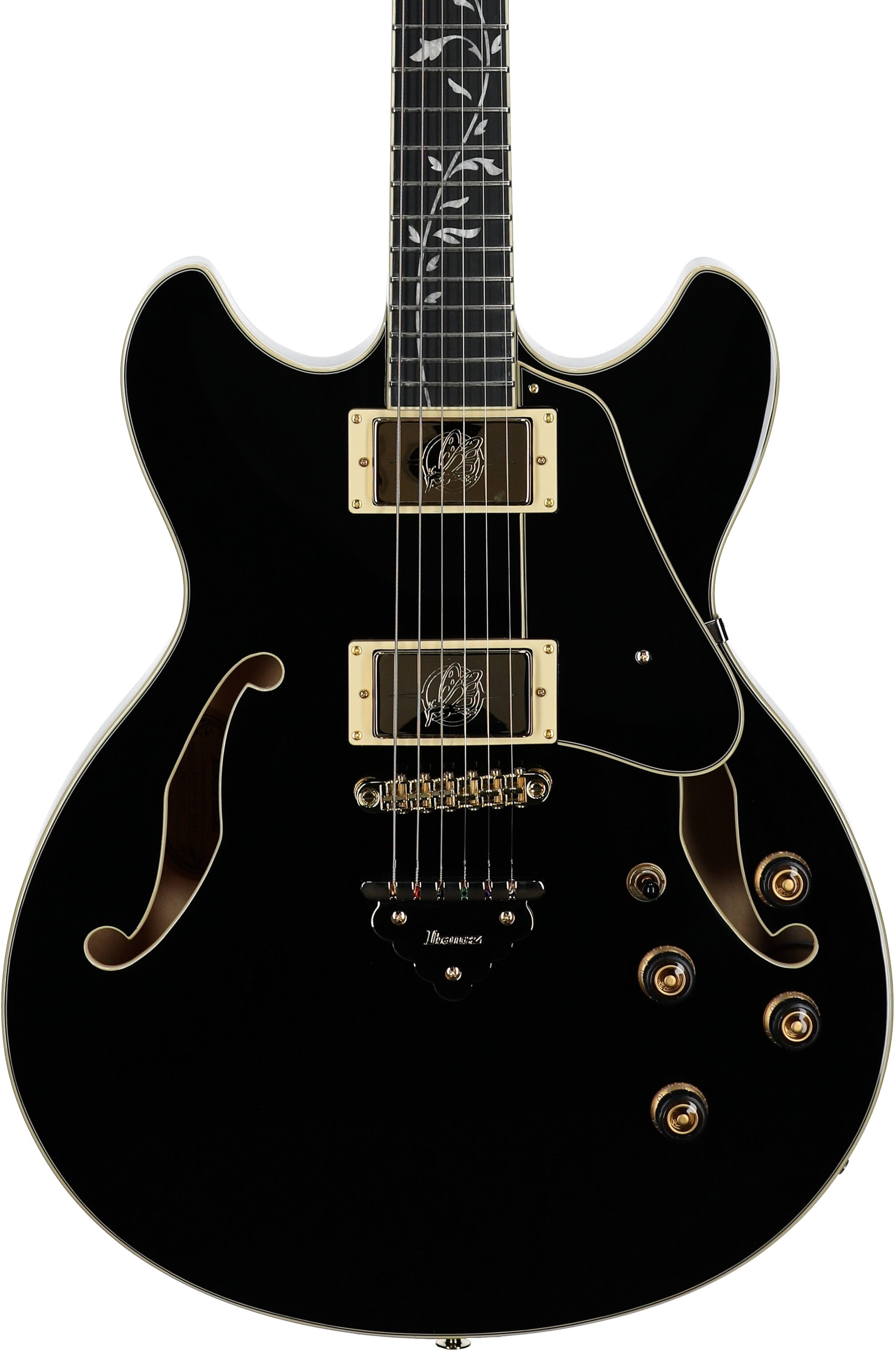Ibanez AS93SP Artcore Expressionist Electric Guitar, Black, Body Straight Front