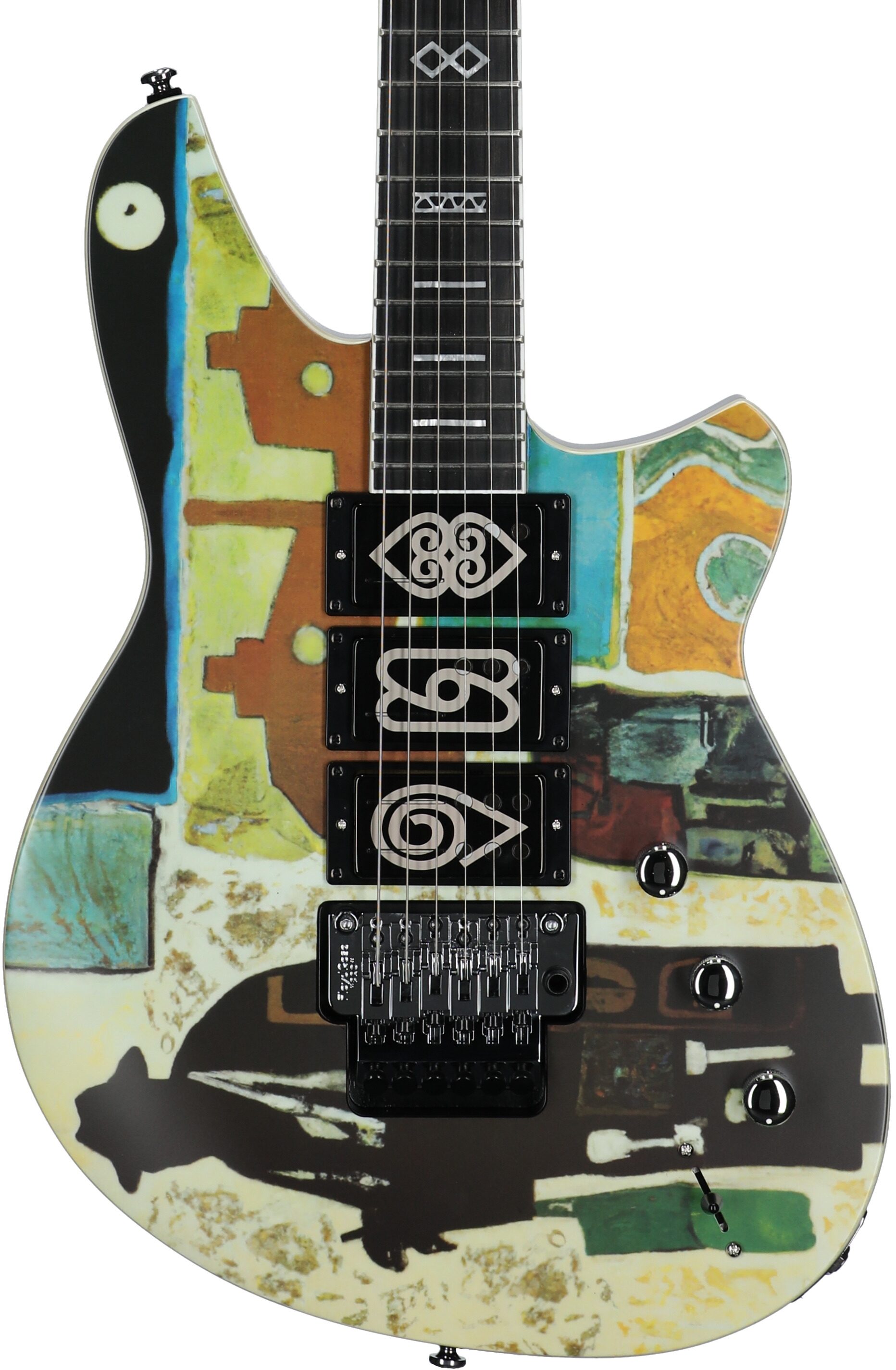 Reverend Vernon Reid Signature Totem Electric Guitar, Mystery Tramp, Body Straight Front