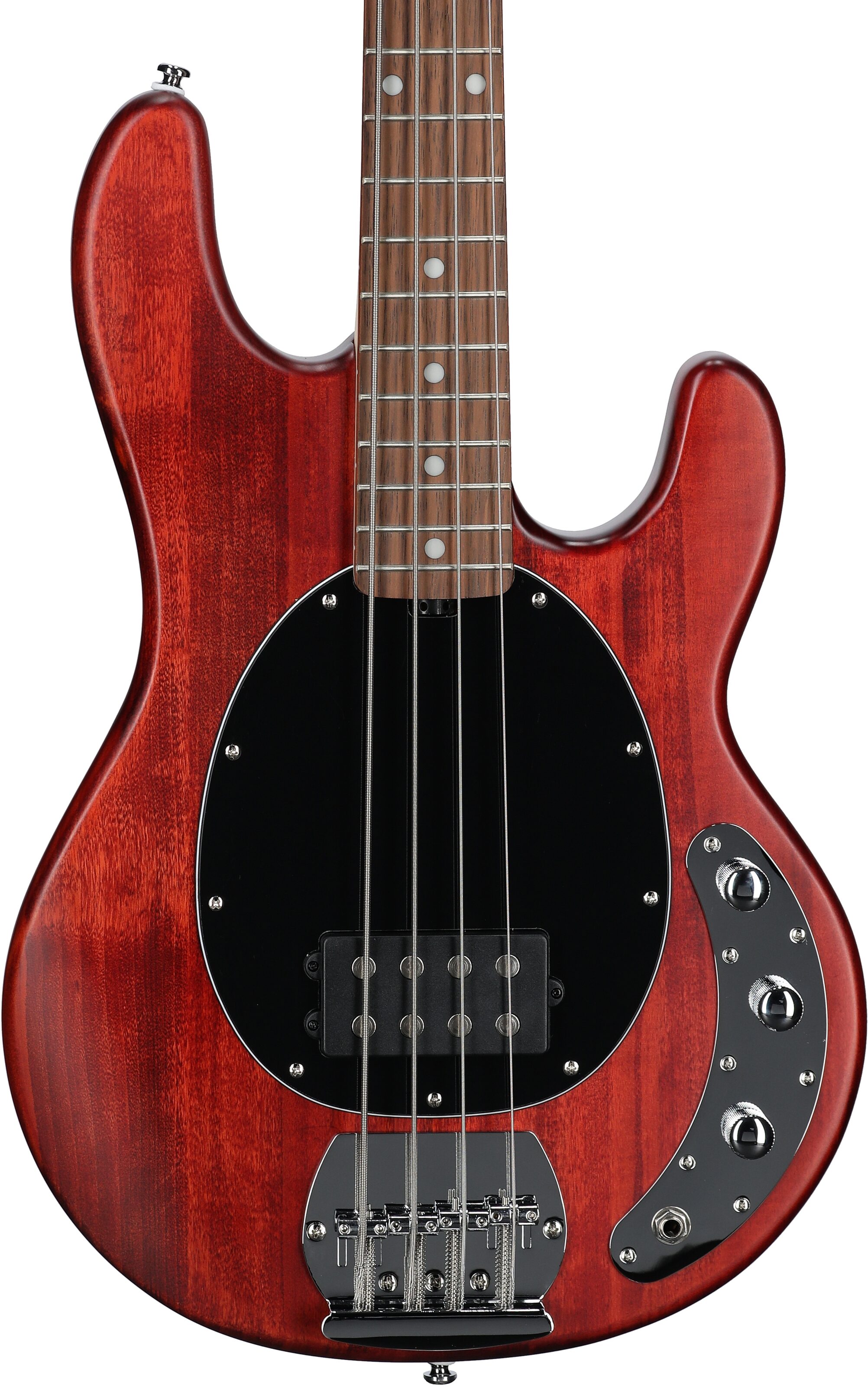 Sterling by Music Man StingRay Electric Bass, Walnut Satin, Body Straight Front