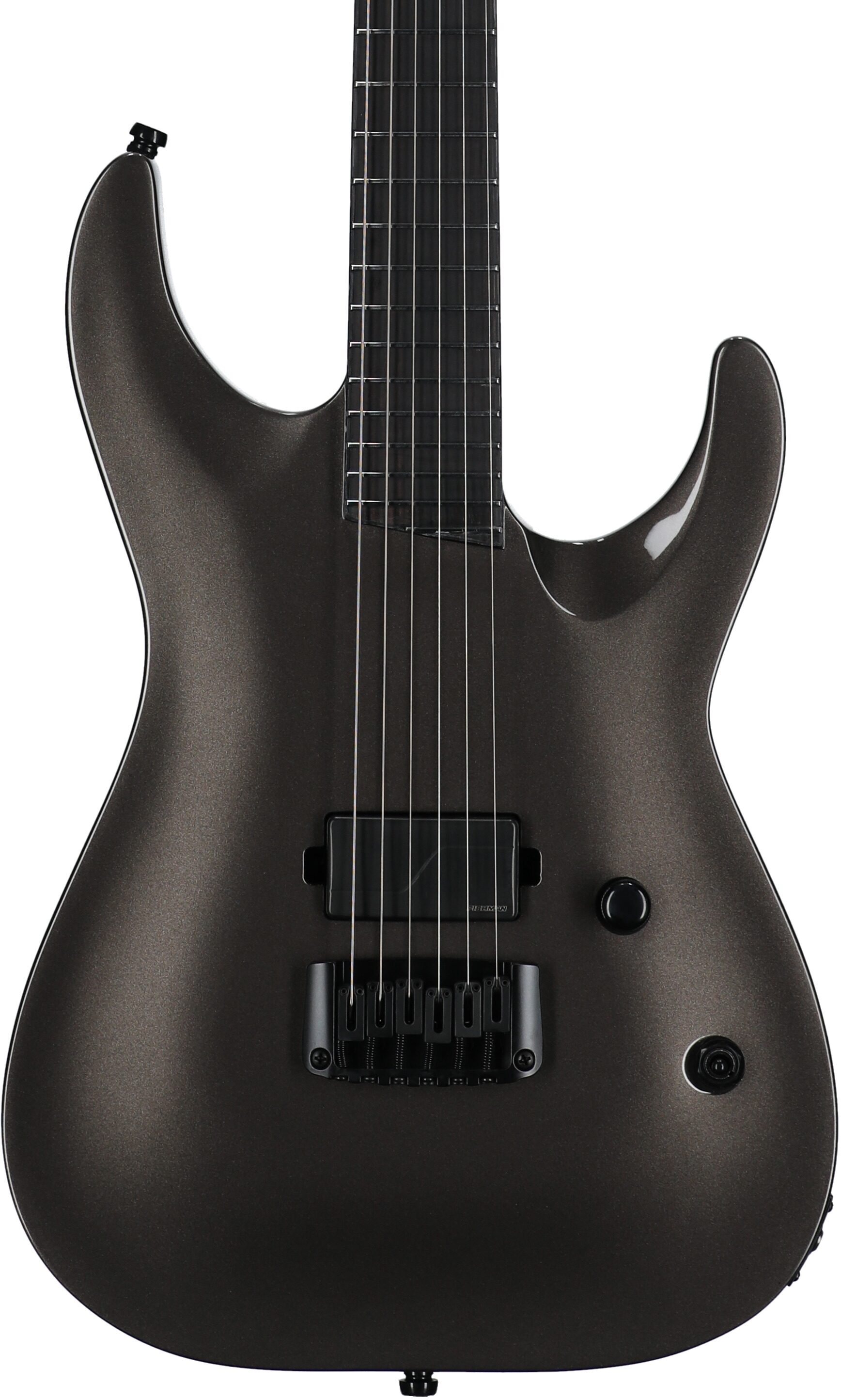 ESP LTD Mick Thomson MT-1 Electric Guitar (with Case), Obsidian Metallic, Body Straight Front