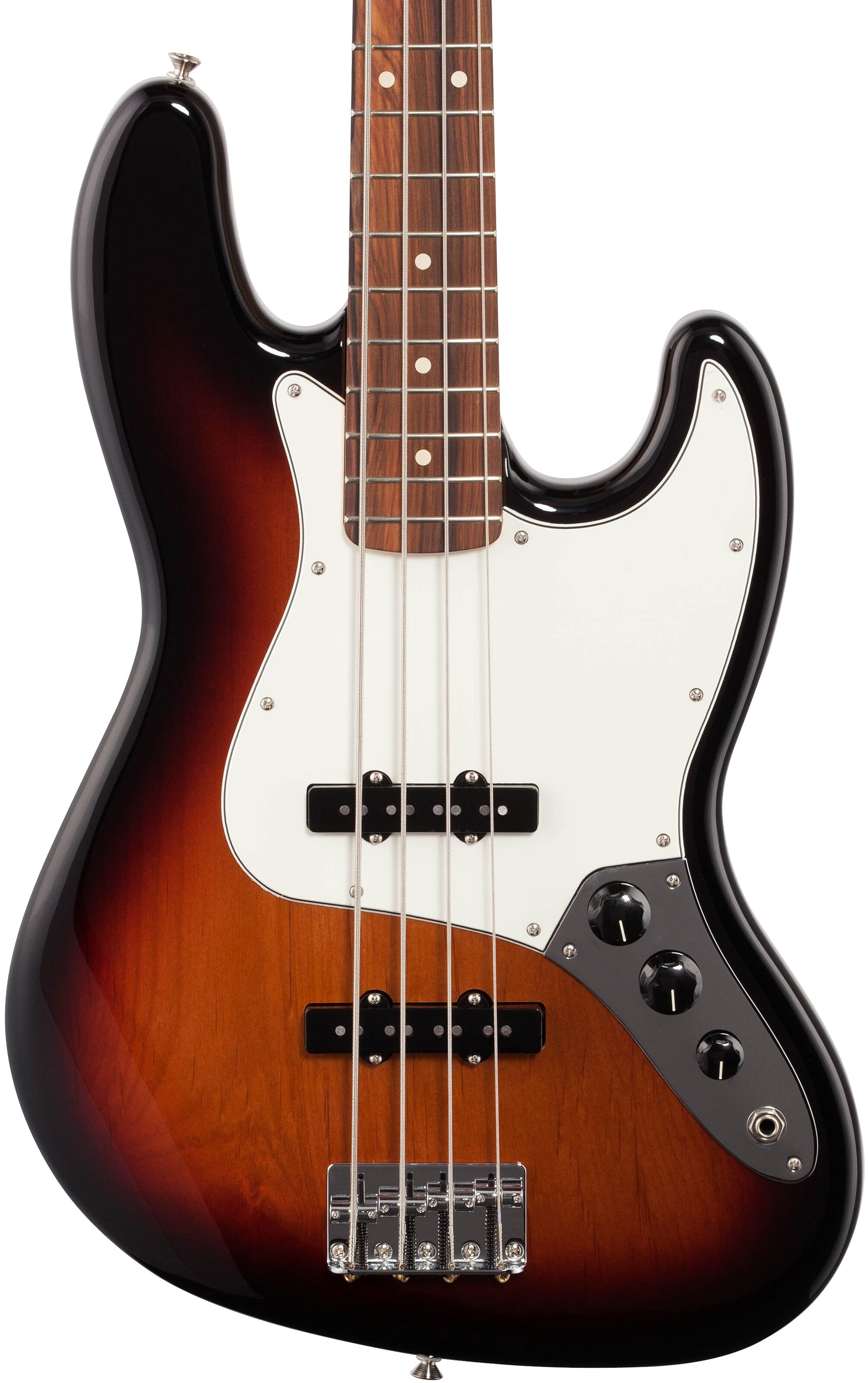 Fender Player Jazz Bass Pau Ferro, 3-Color Sunburst, Body Straight Front