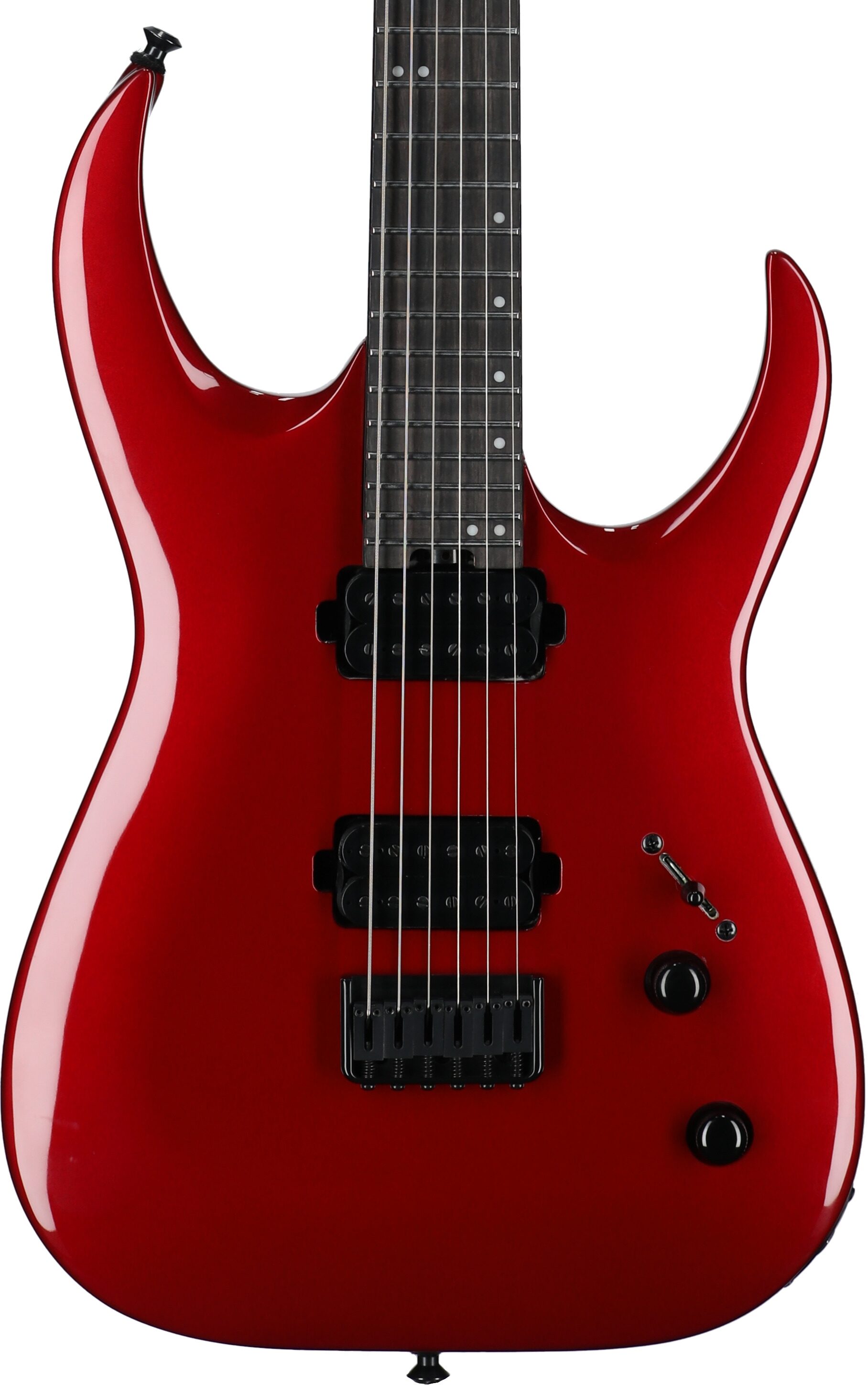 Jackson Pro Series Signature Misha Mansoor Juggernaut HT6 Electric Guitar, Caramelized Maple Fingerboard, Red Crystal, Body Straight Front