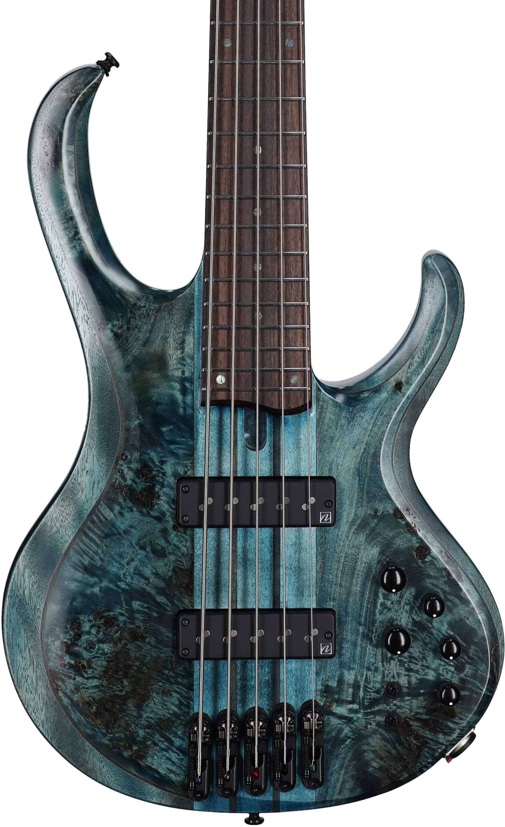 Ibanez BTB945 Electric Bass, 5-String, Cosmic Blue Low Gloss, Body Straight Front