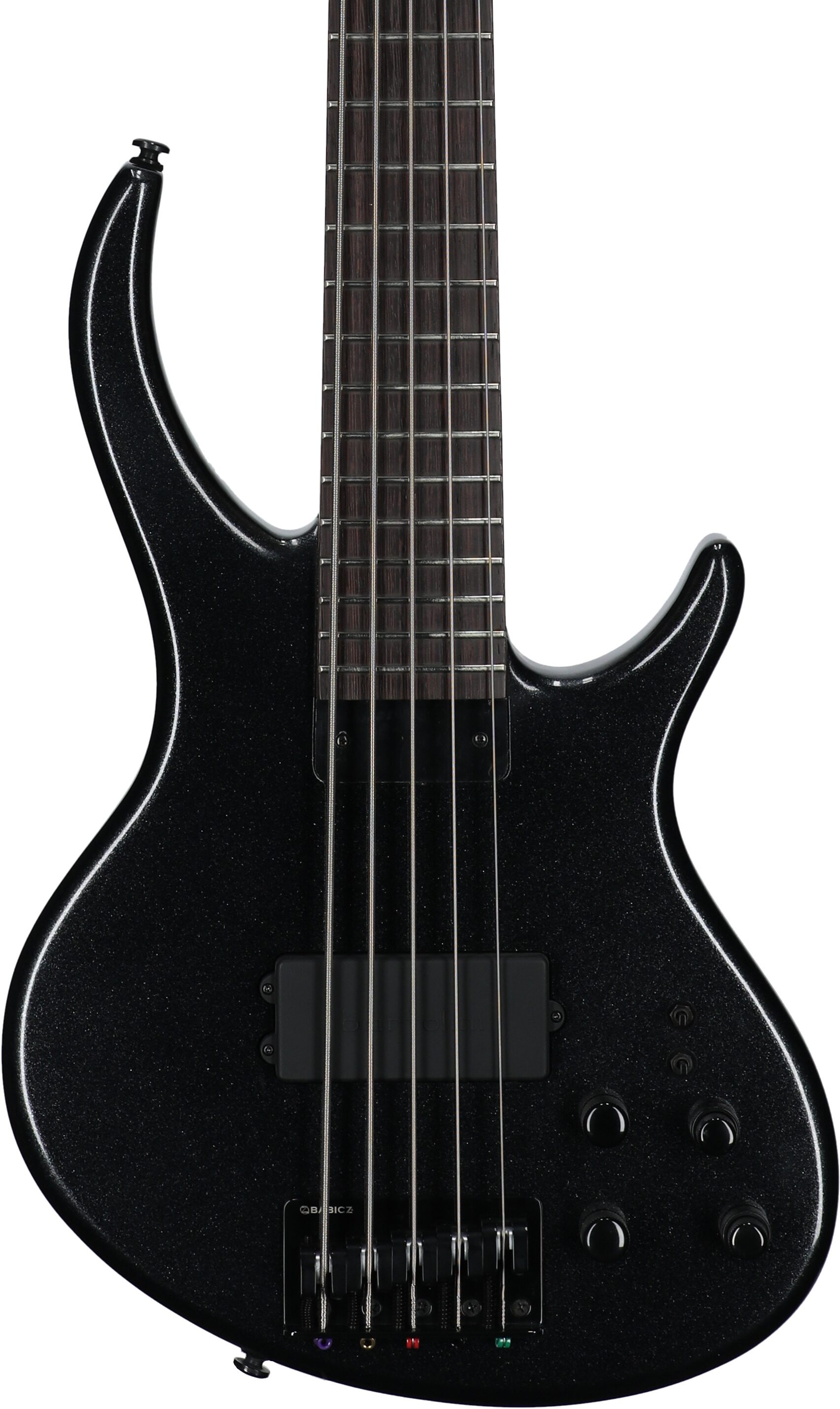 Tobias Growler V Electric Bass, 5-String (with Gig Bag), Black Pearl, Body Straight Front