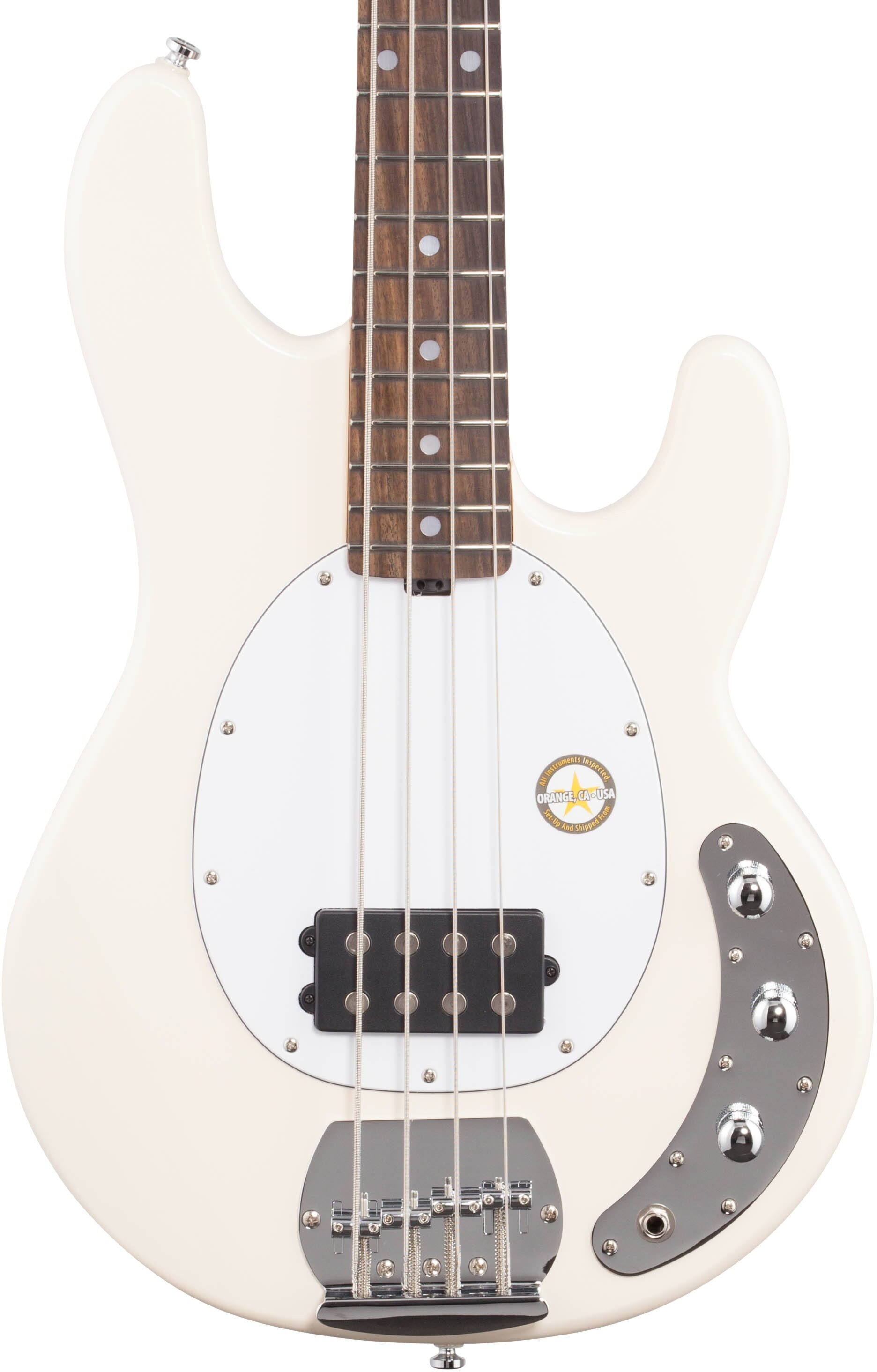 Sterling by Music Man StingRay Electric Bass, Vintage Cream, Body Straight Front
