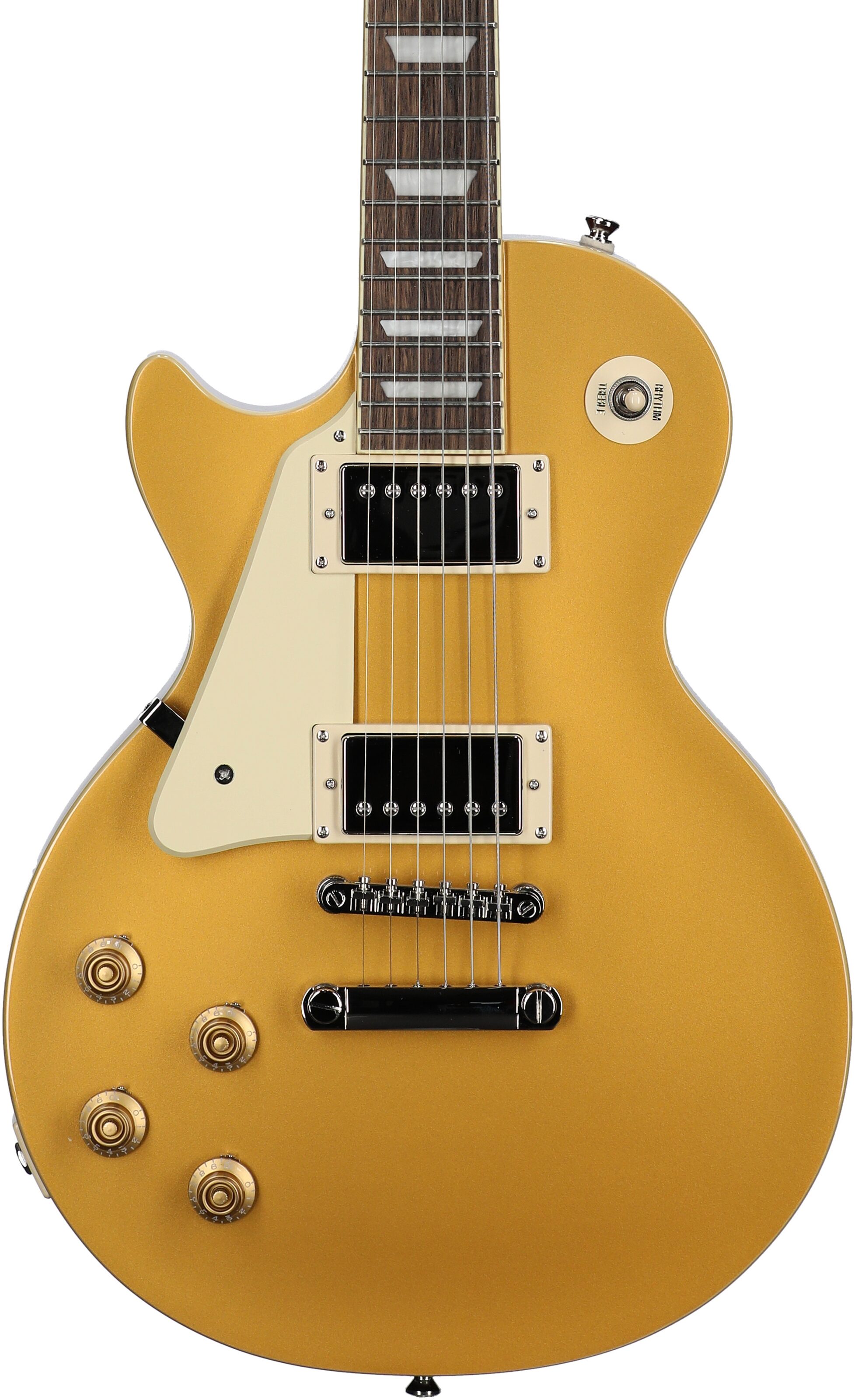 Epiphone Les Paul Standard 50s Electric Guitar, Left-Handed, Metallic Gold, Body Straight Front