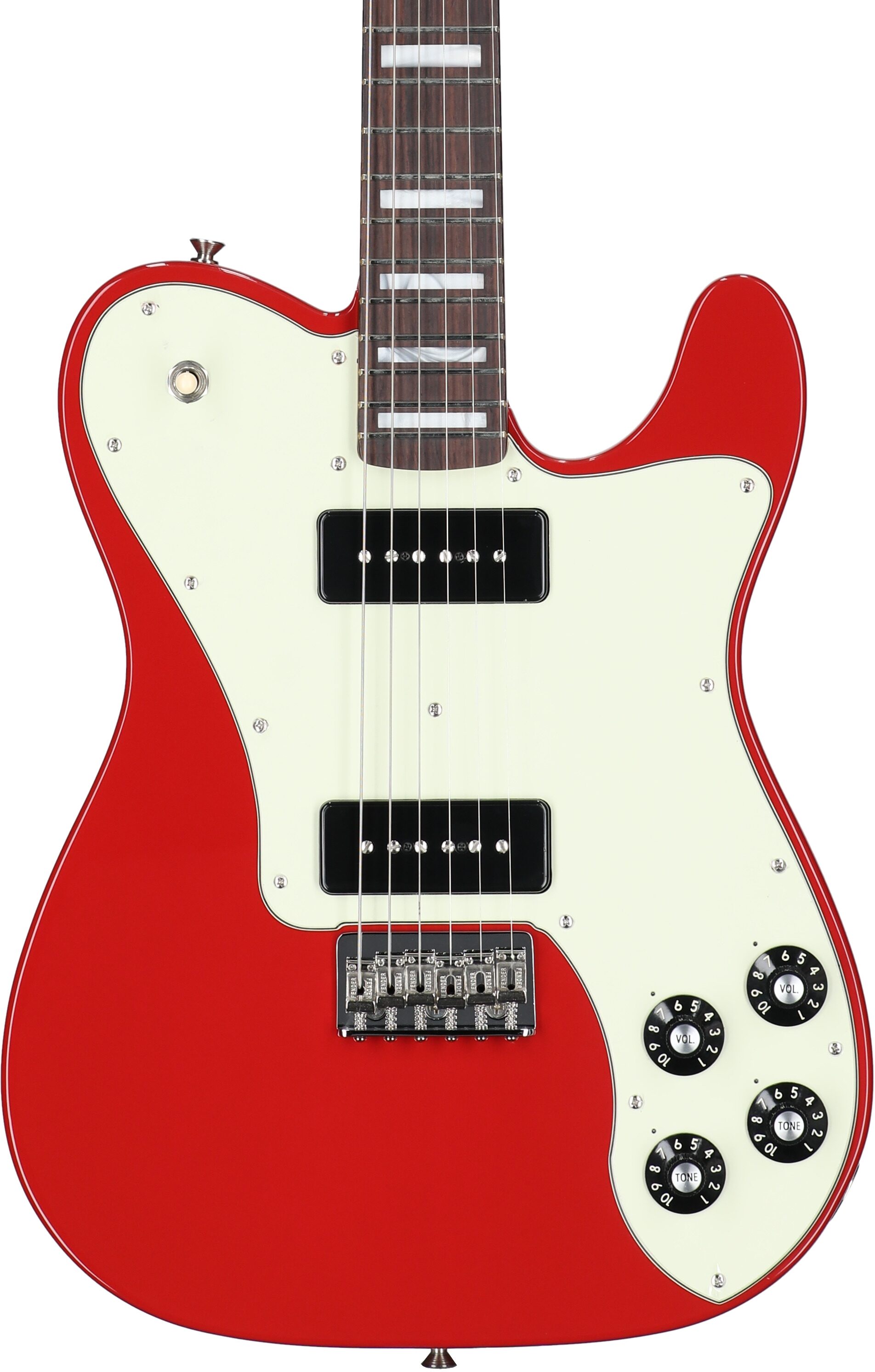 Fender Chris Shiflett Cleaver Telecaster Deluxe Electric Guitar (with Case), Dakota Red, Open Box (Very Good), Body Straight Front