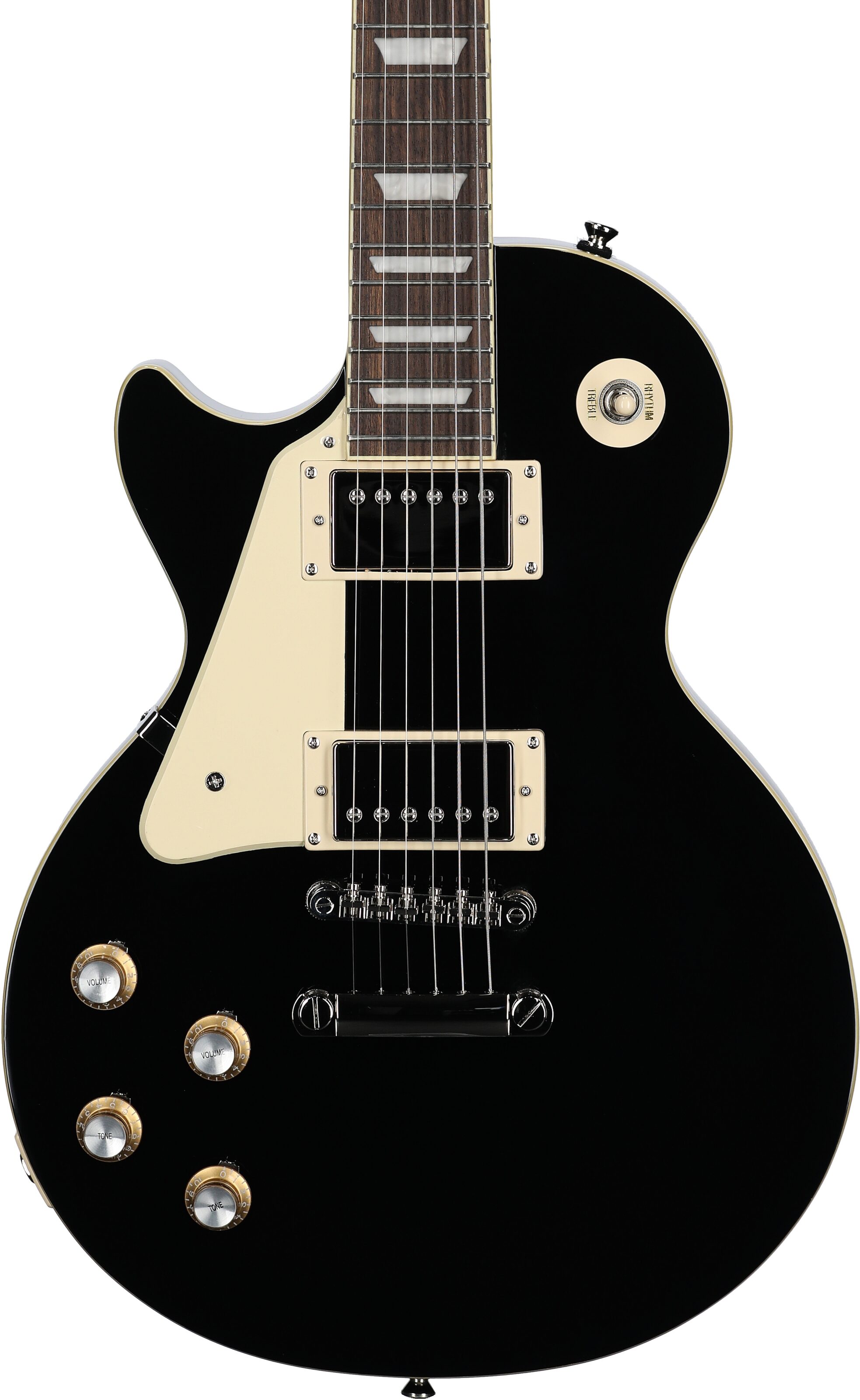 Epiphone Les Paul Standard 60s Electric Guitar, Left-Handed, Ebony, Open Box (Very Good), Body Straight Front