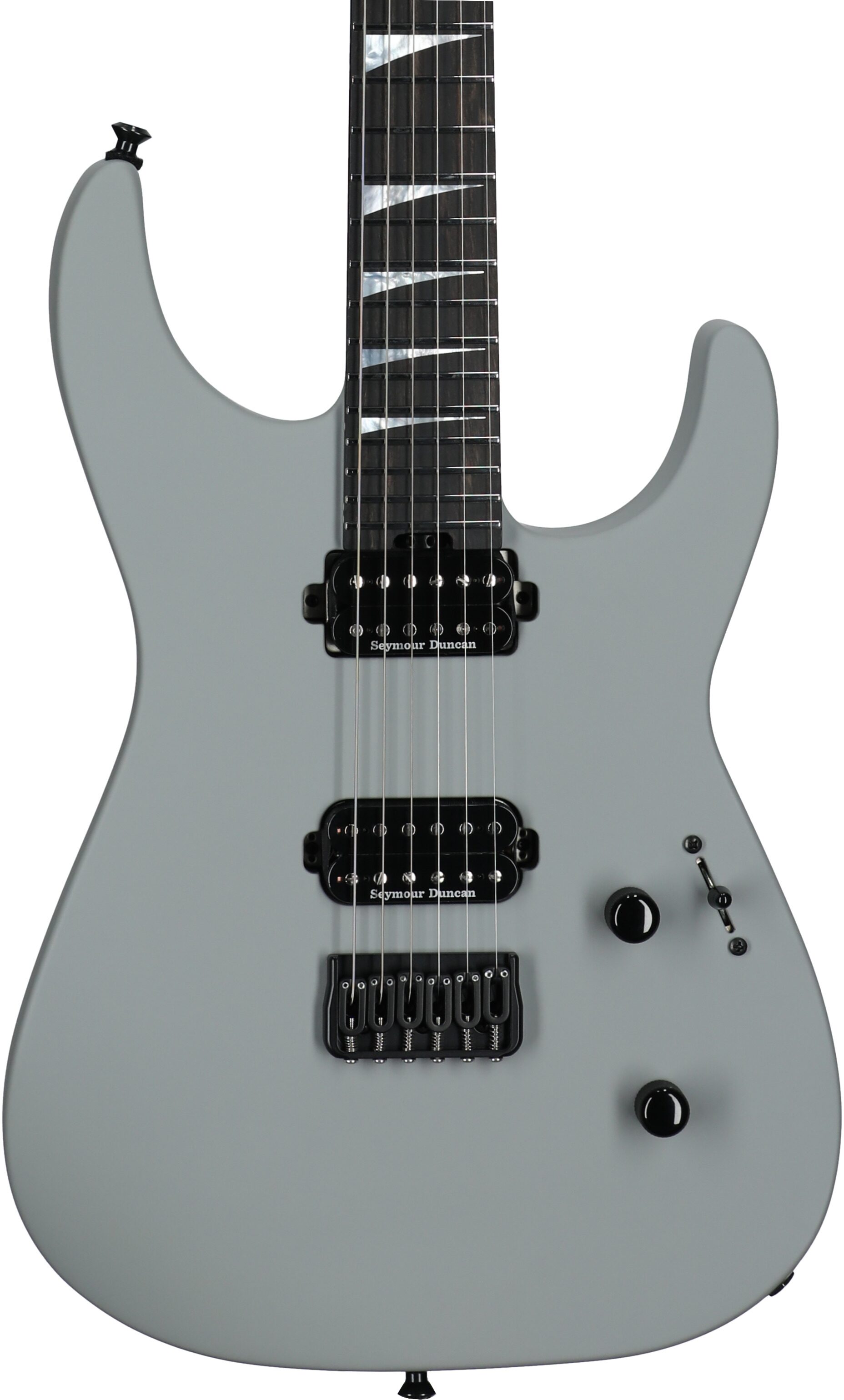 Jackson American Series Soloist SL2 DX HT Electric Guitar (with Case), Satin Porsche Gray, Body Straight Front