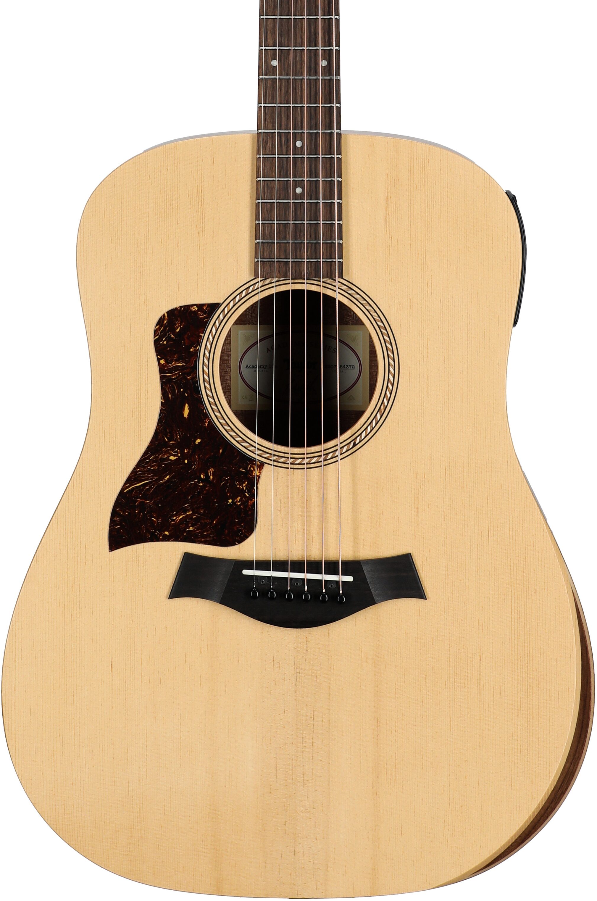 Taylor Academy 10e Dreadnought Acoustic-Electric Guitar, Left-Handed (with Gig Bag), Natural, Body Straight Front
