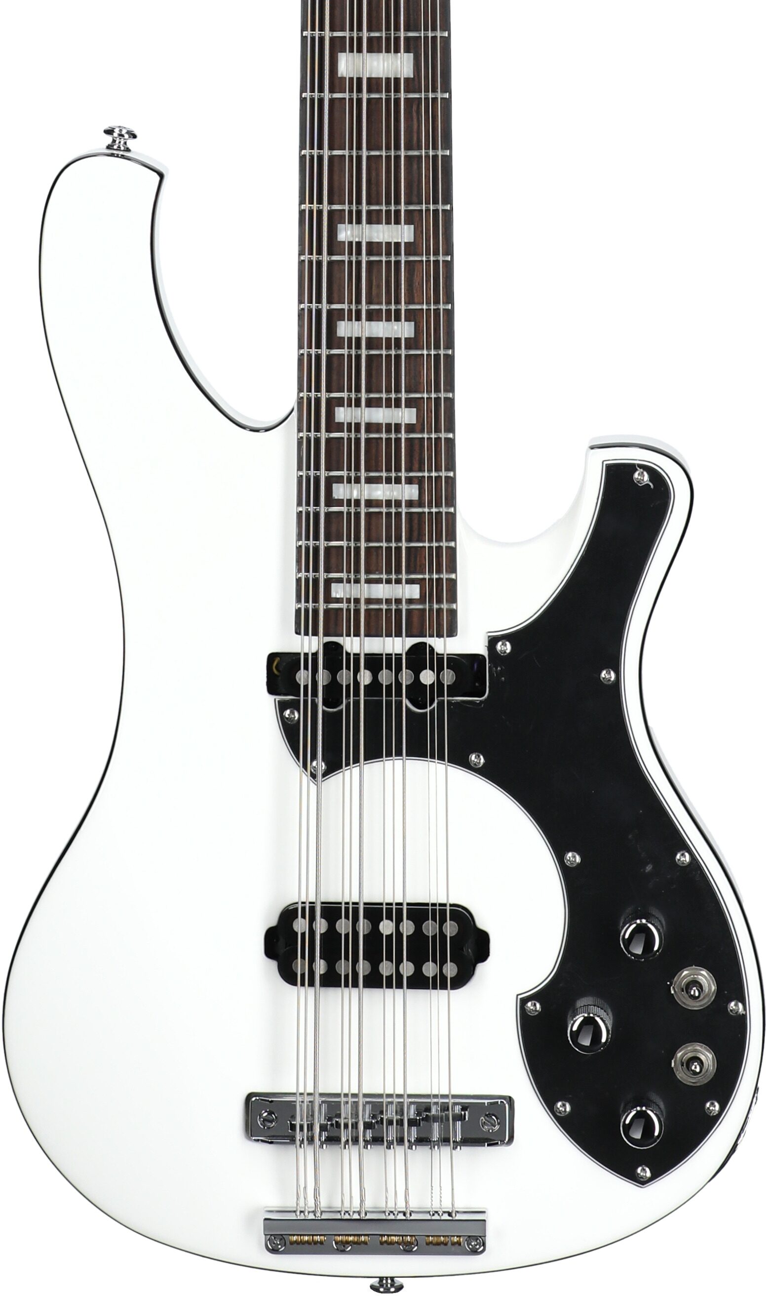 Schecter Stargazer 12 Electric Bass, 12-String, Gloss White, Body Straight Front