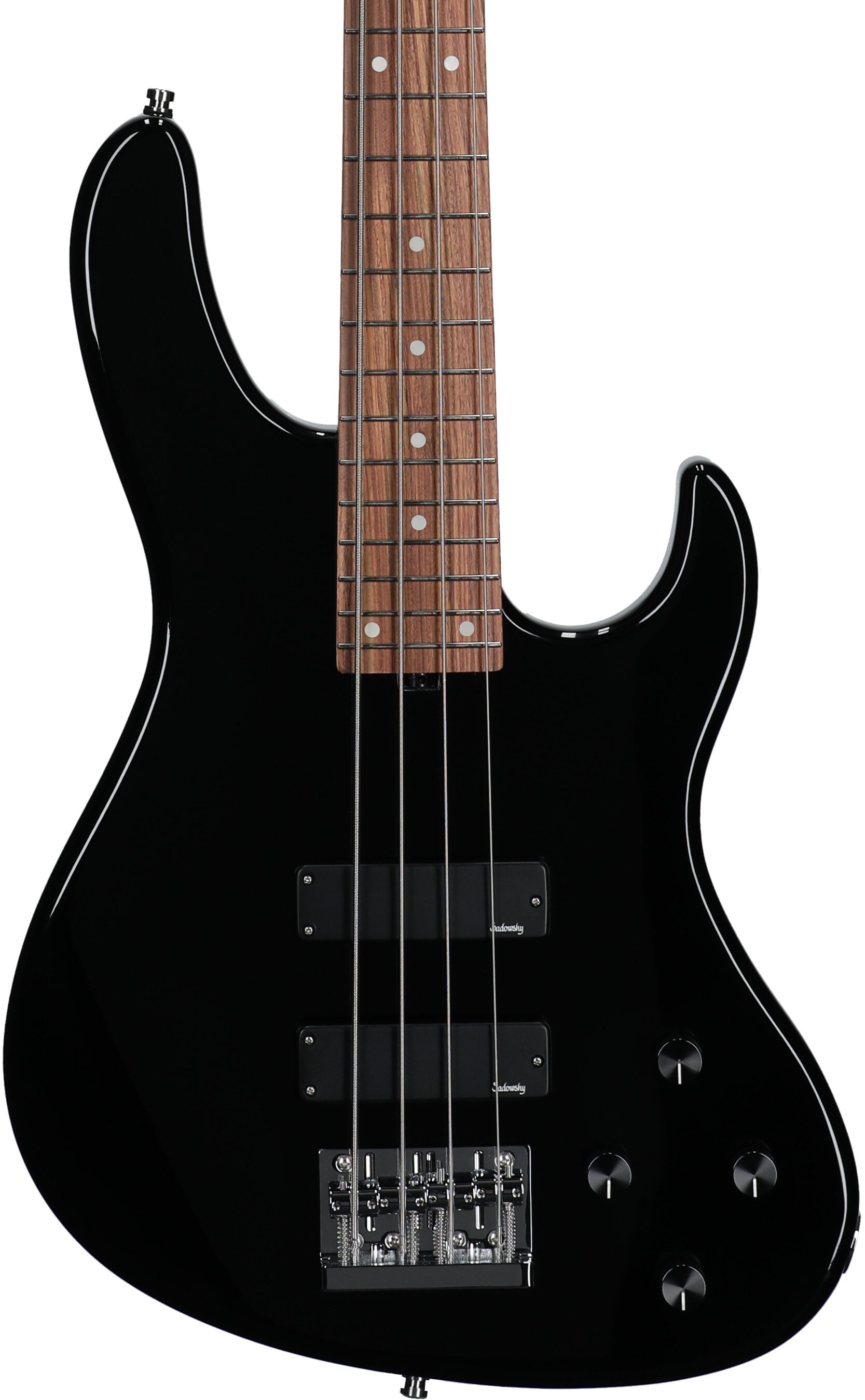 Sadowsky MetroExpress MS4 Modern Electric Bass, Morado Fingerboard (with Gig Bag), Black, Body Straight Front