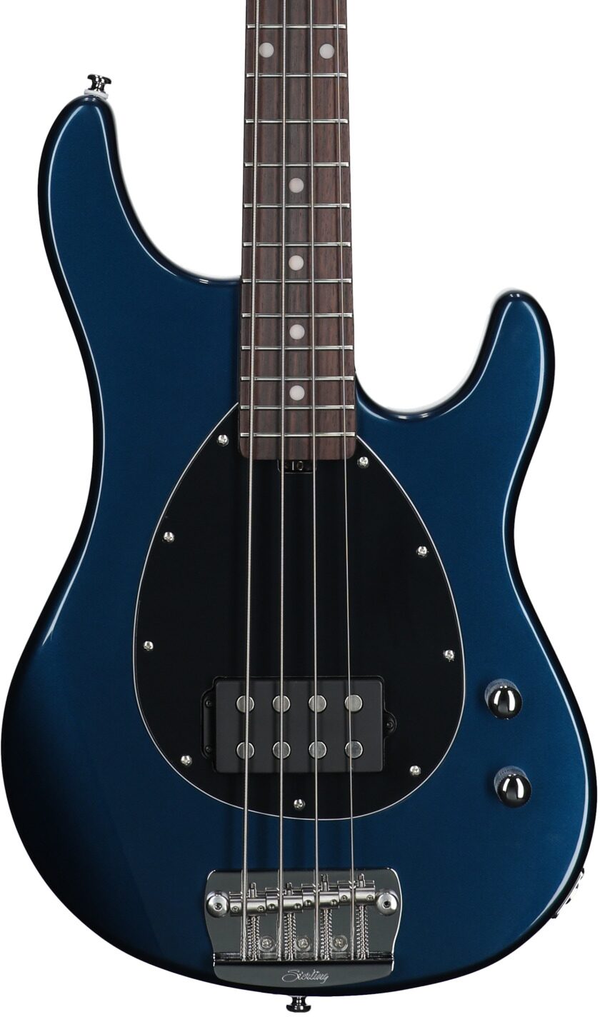 Sterling by Music Man SB14 Electric Bass, Blue Pearl, Body Straight Front