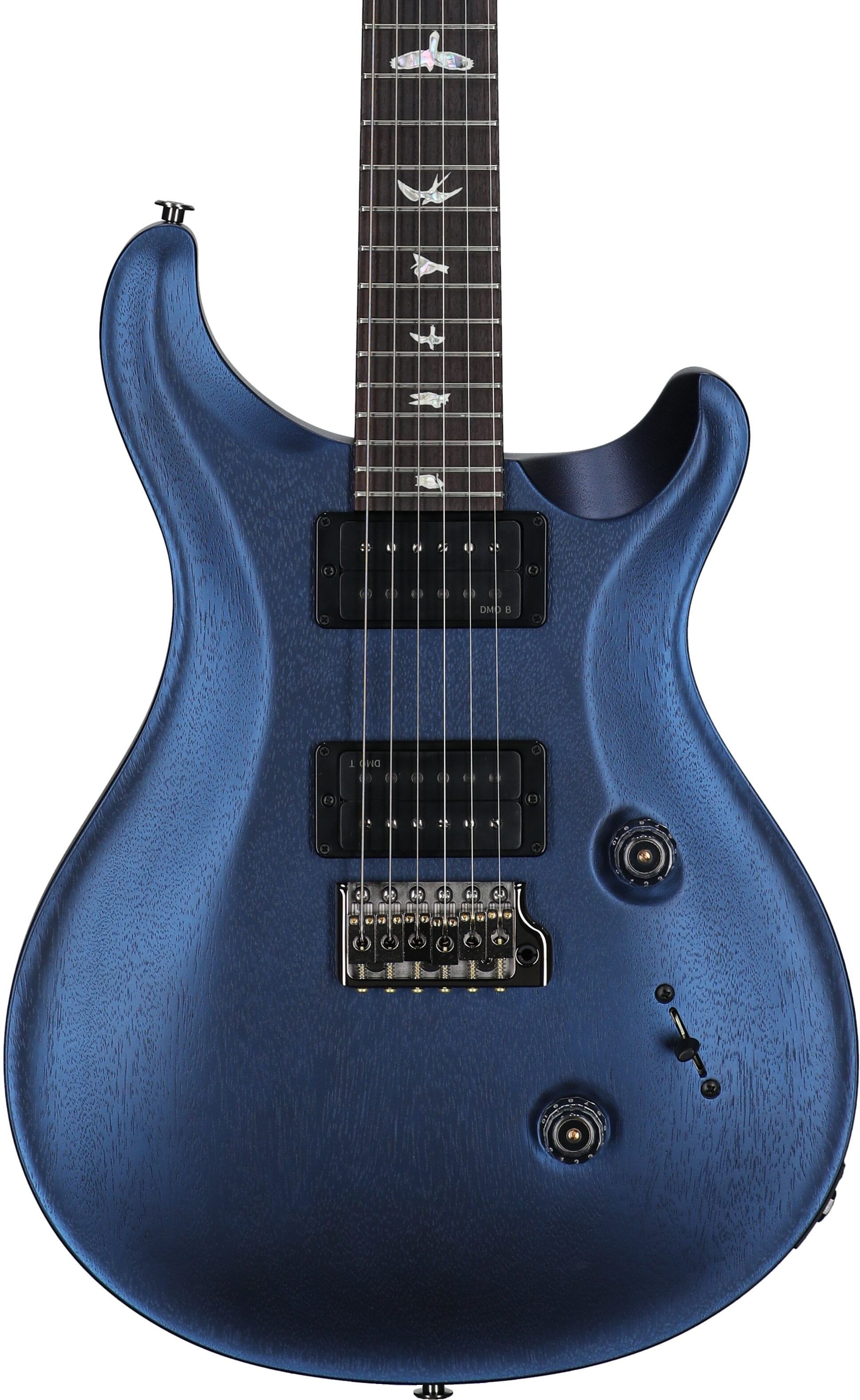 PRS Paul Reed Smith Satin Standard 24 Electric Guitar (with Case), Pearl Black, Body Straight Front