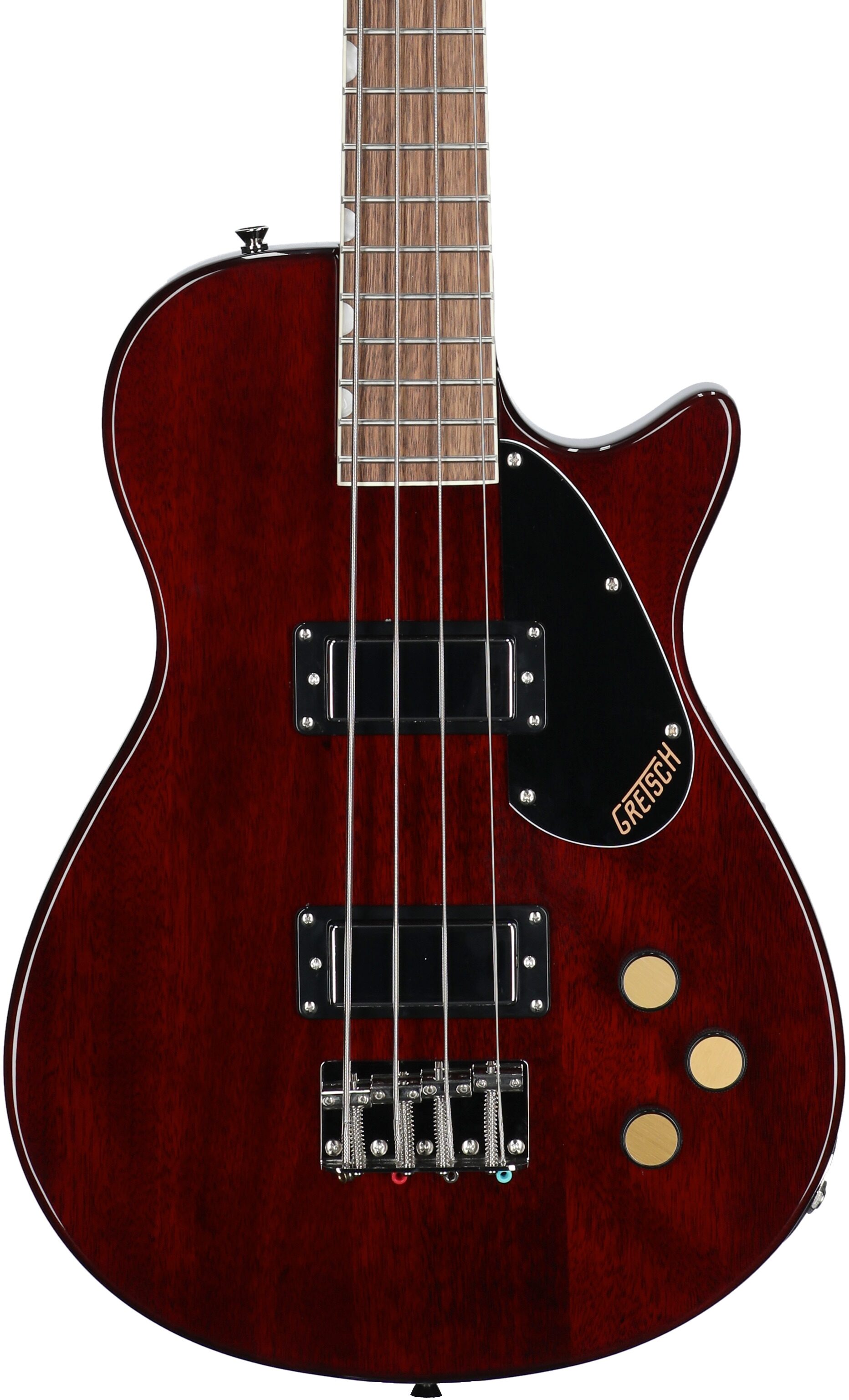 Gretsch Streamliner Jet Club Electric Bass, Walnut Stain, Body Straight Front