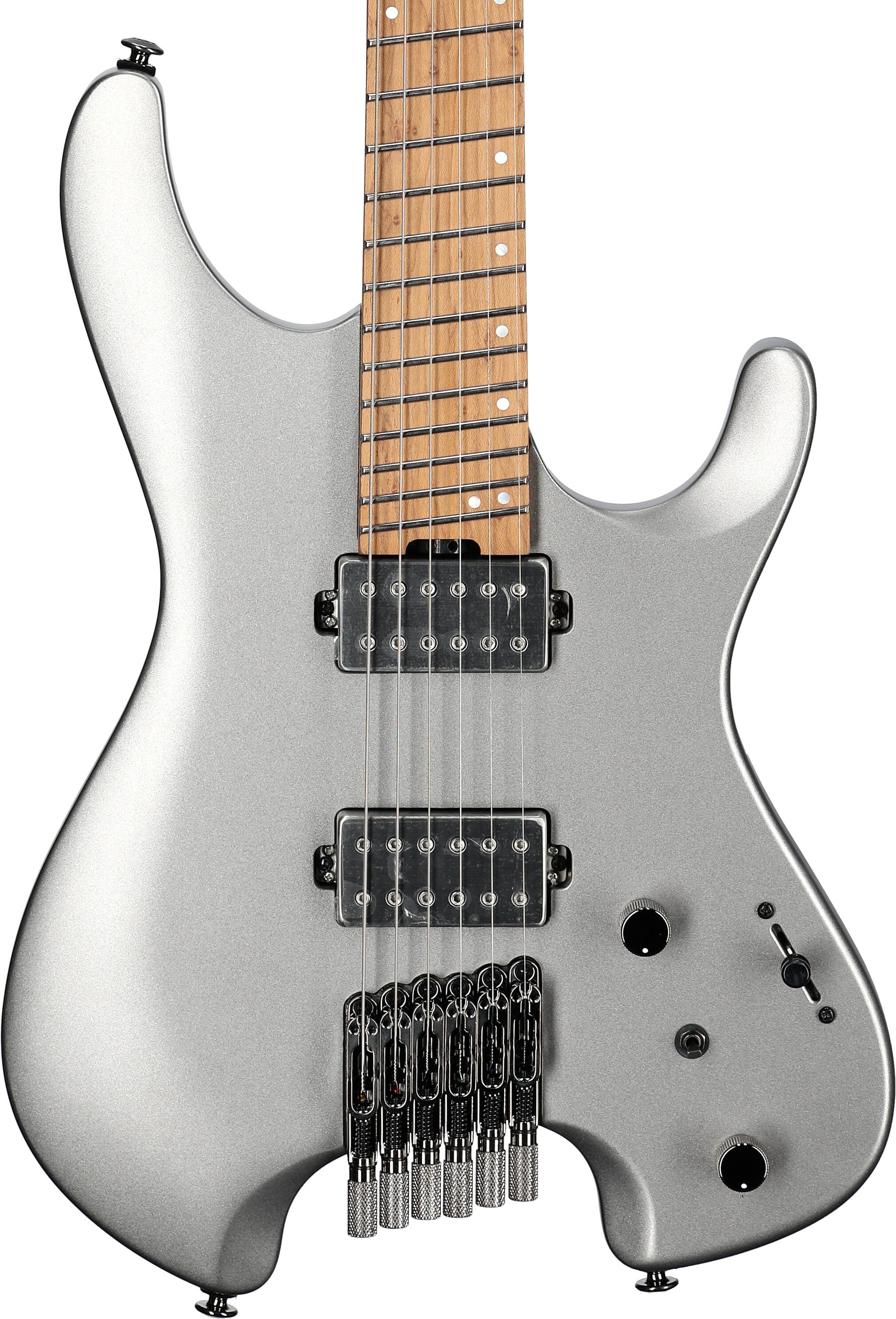 Ibanez QX52 Electric Guitar (with Gig Bag), Metallic Gray Matte, Body Straight Front