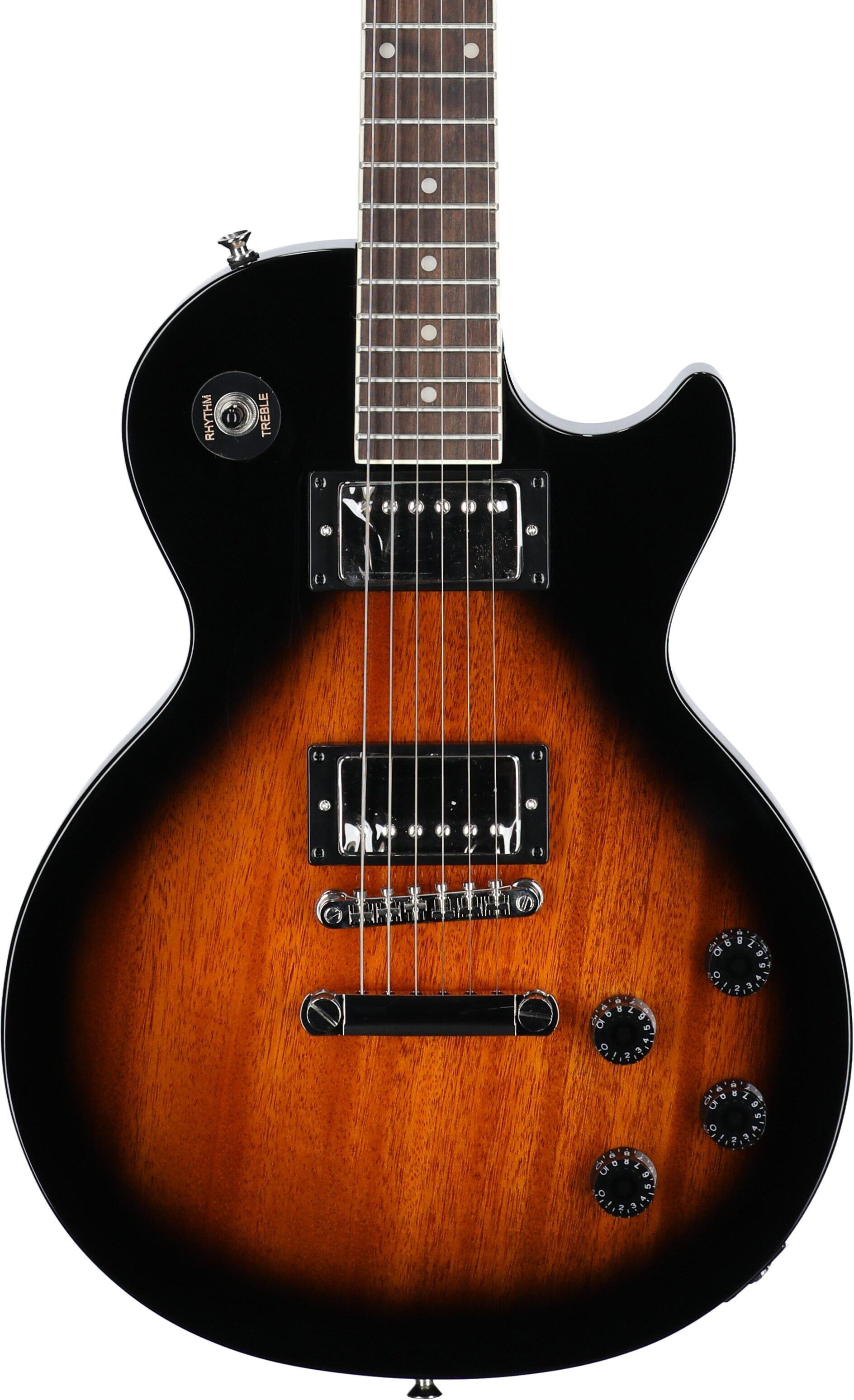 Epiphone Les Paul Tribute Electric Guitar, Vintage Sunburst, Body Straight Front