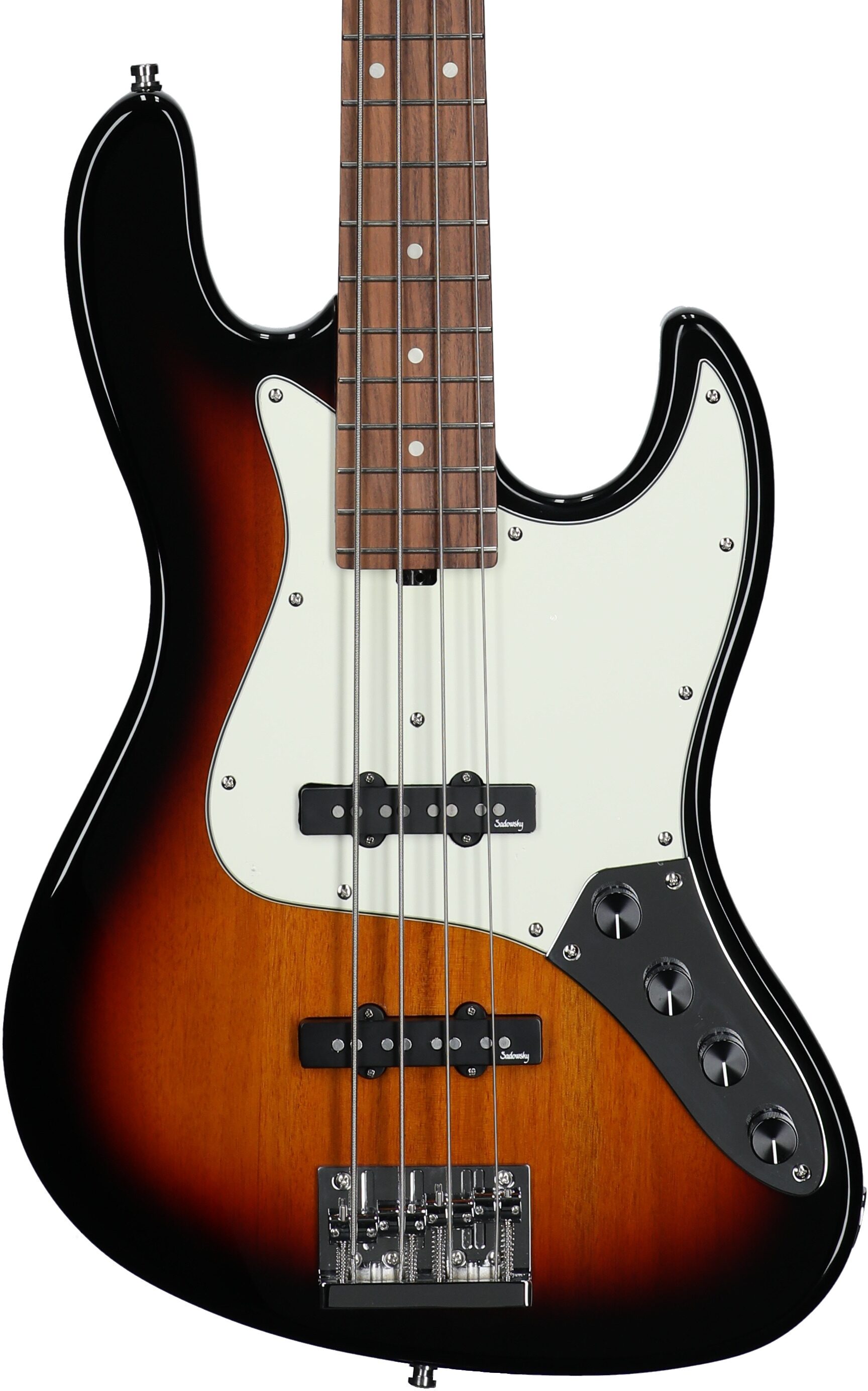 Sadowsky MetroExpress 21-Fret Vintage J/J Electric Bass, with Morado Fingerboard (with Gig Bag), Sunburst, Body Straight Front