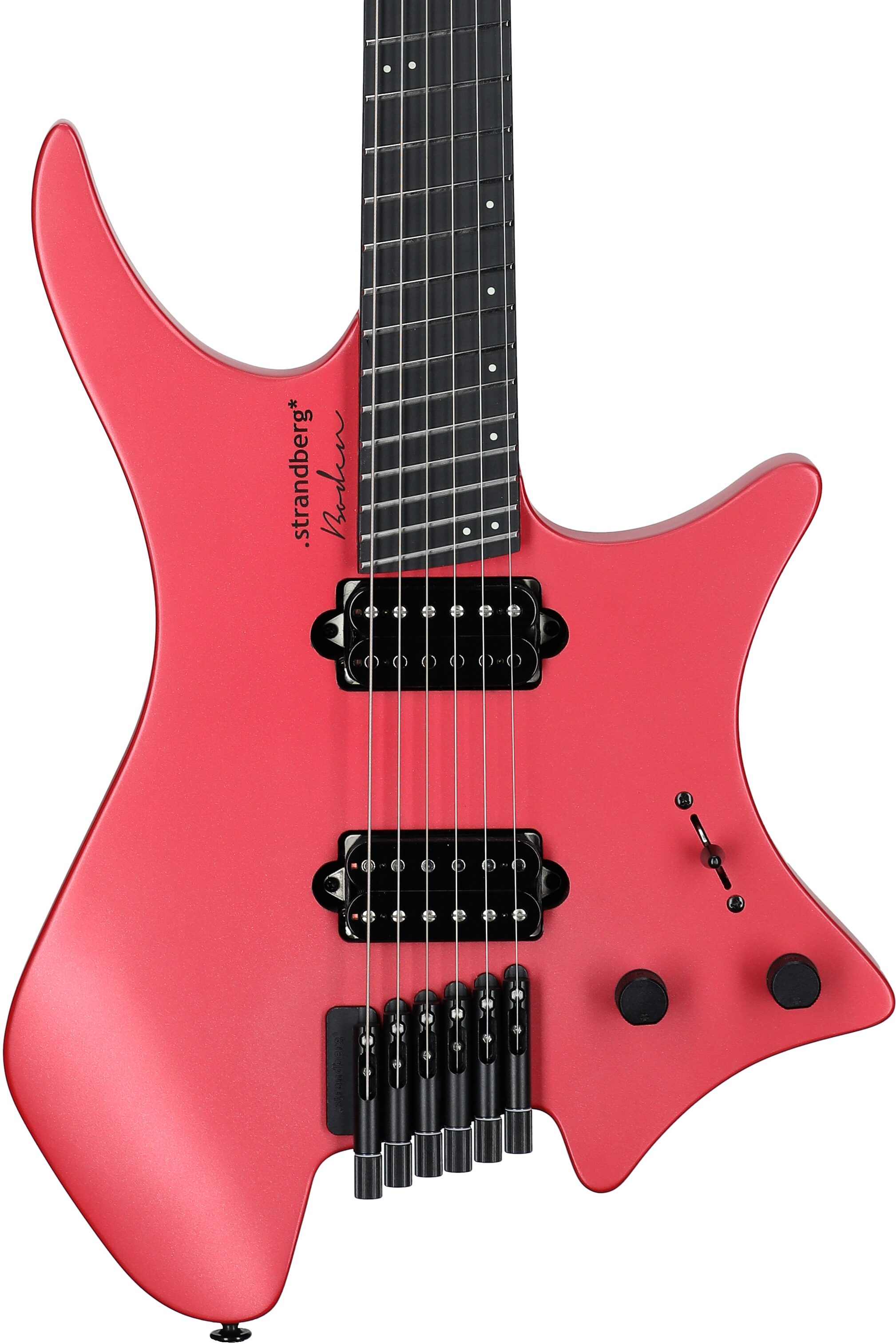 Strandberg Boden Metal NX 6 Electric Guitar (with Gig Bag), Blood Red, Body Straight Front