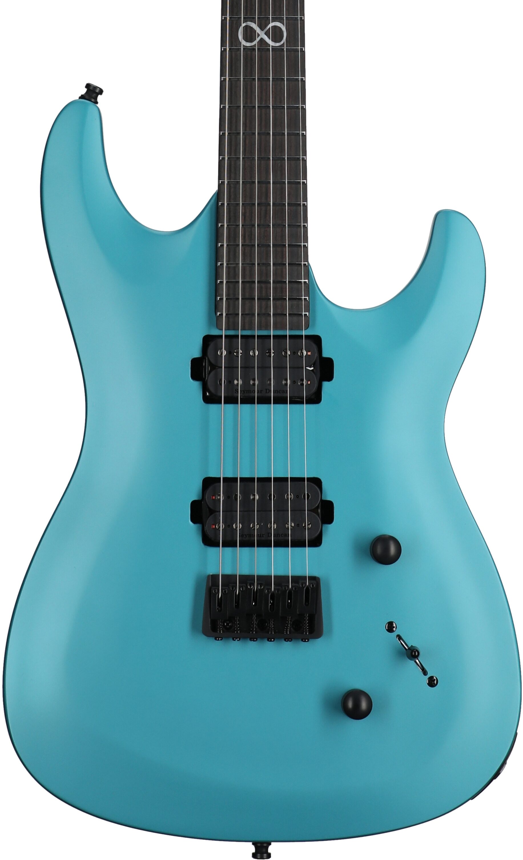 Chapman ML1 Pro Modern Electric Guitar, Liquid Teal Satin Metallic, Body Straight Front