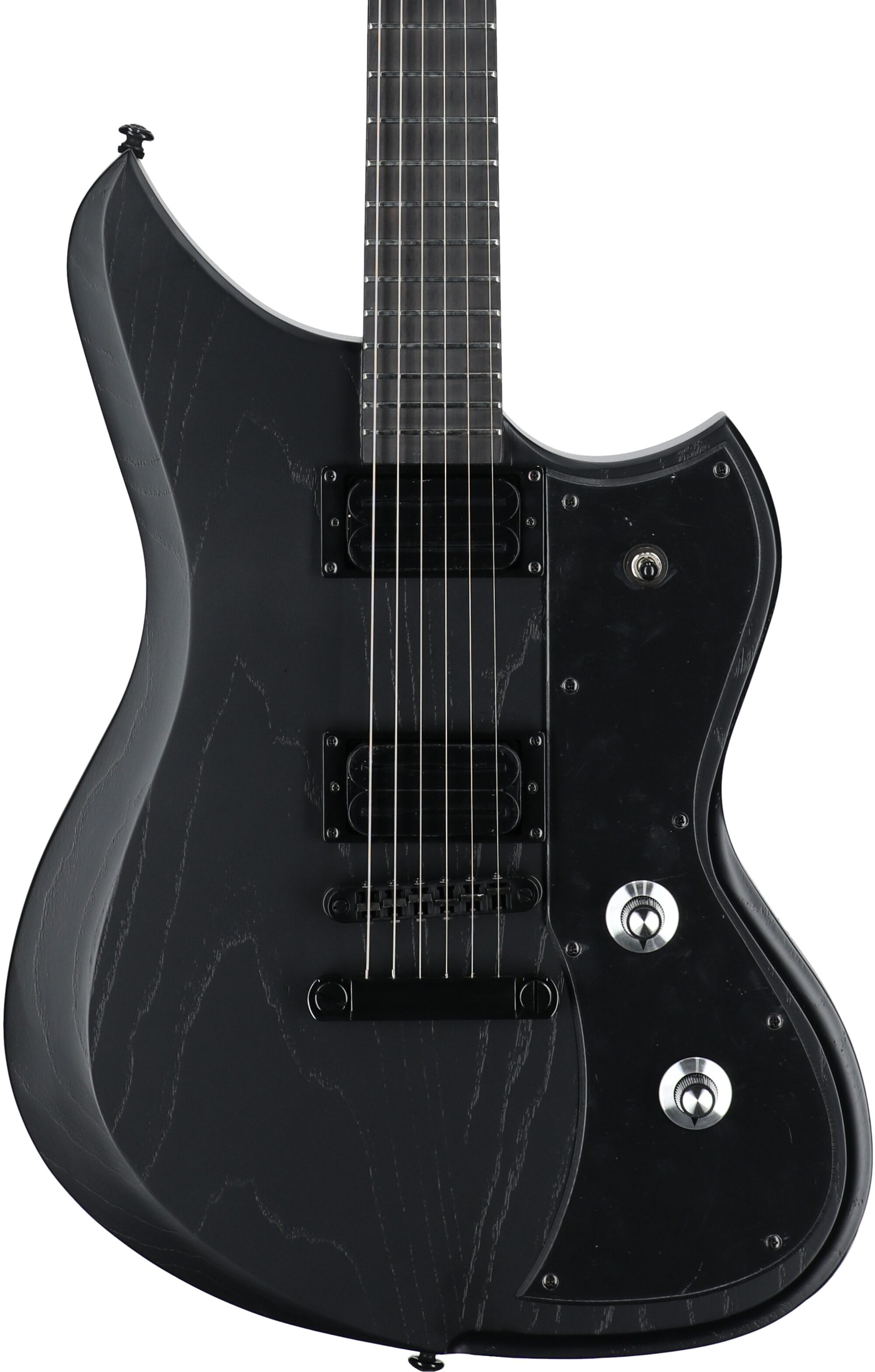 Dunable DE Yeti Electric Guitar (with Gig Bag), Matte Black, Body Straight Front