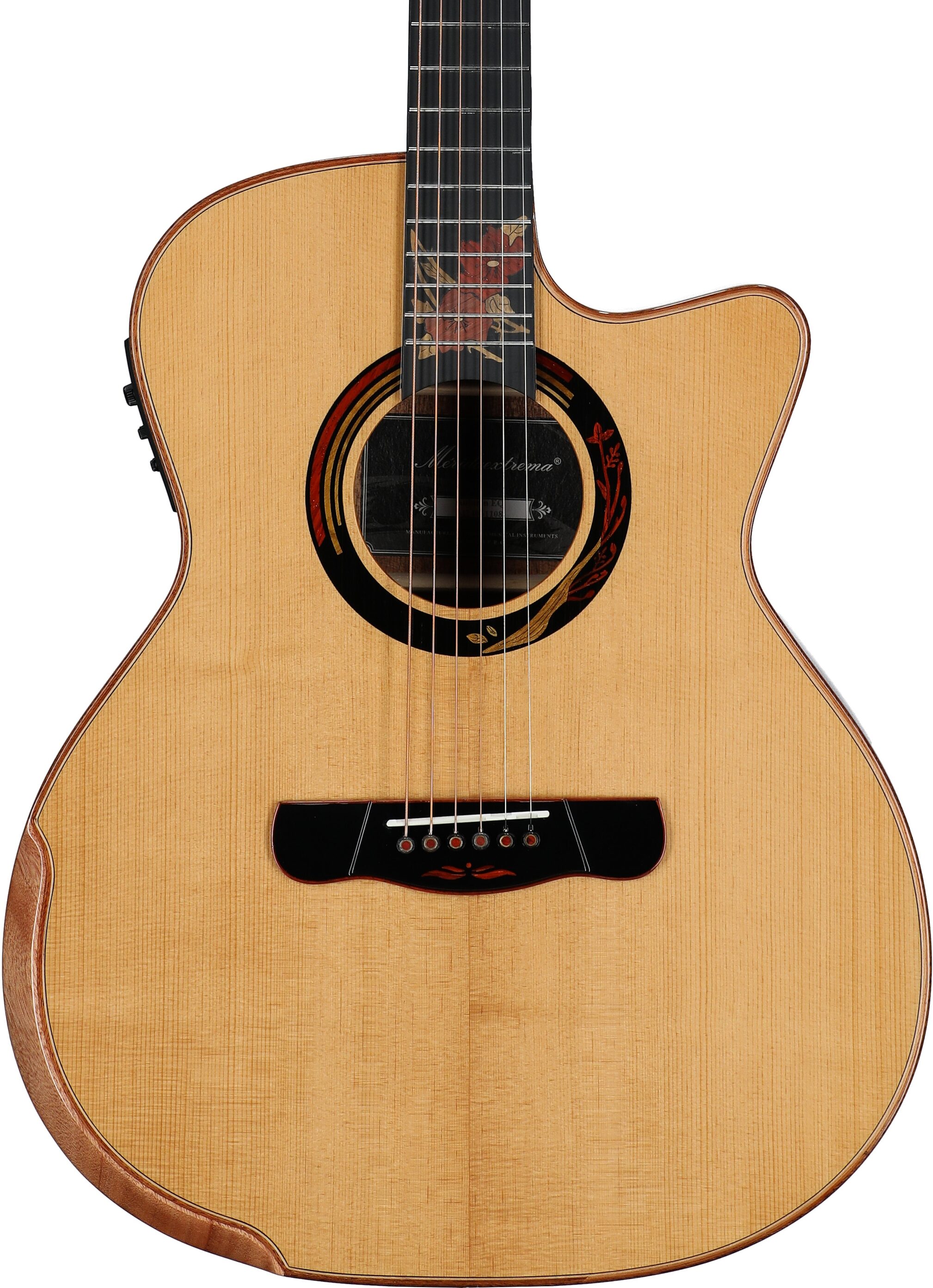 Merida Autumn Grand Auditorium Acoustic-Electric Guitar (with Gig Bag), New, Body Straight Front
