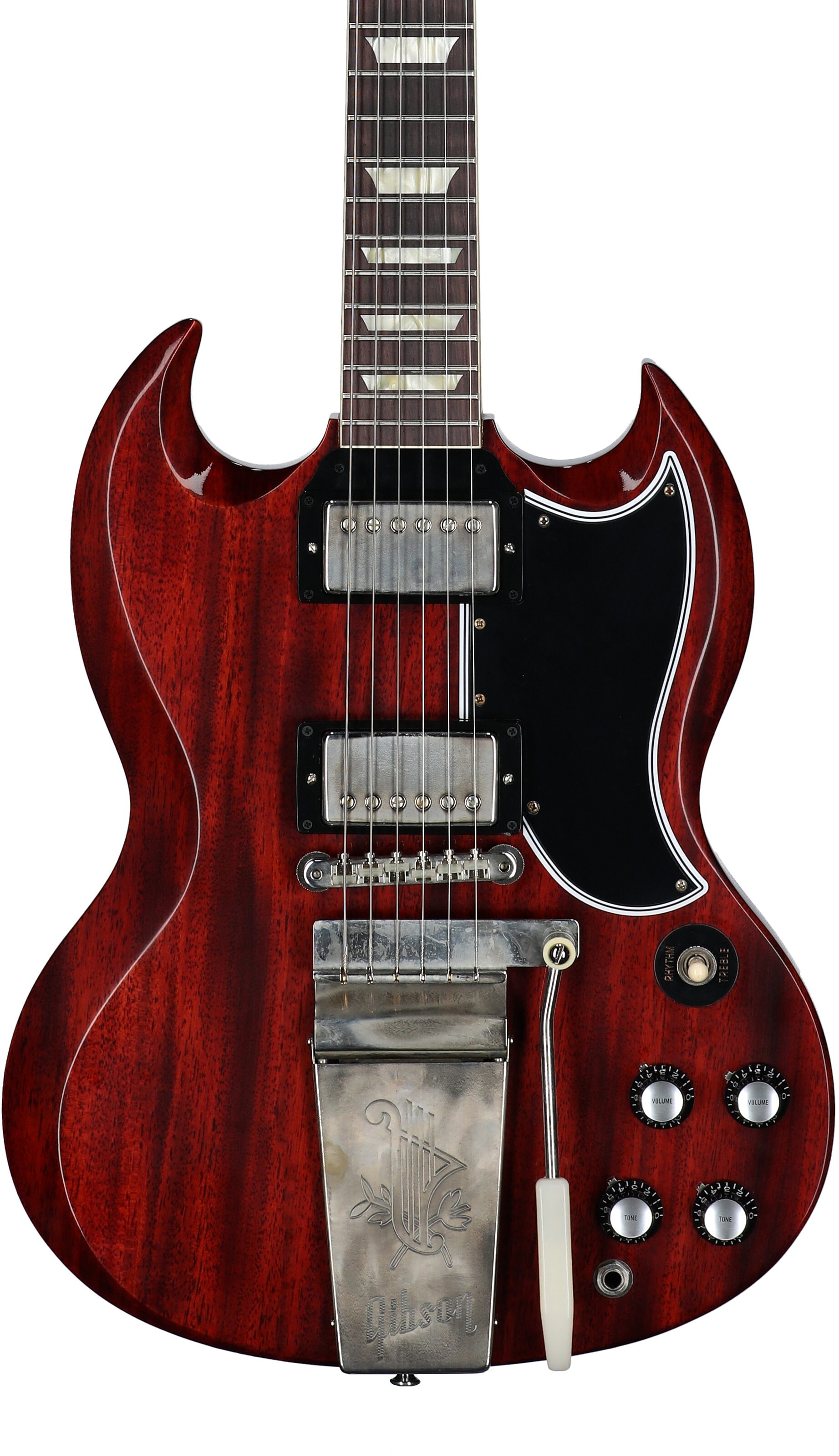 Gibson Custom Shop 1964 SG Standard Maestro Vibrola VOS, (with case), Cherry, Body Straight Front